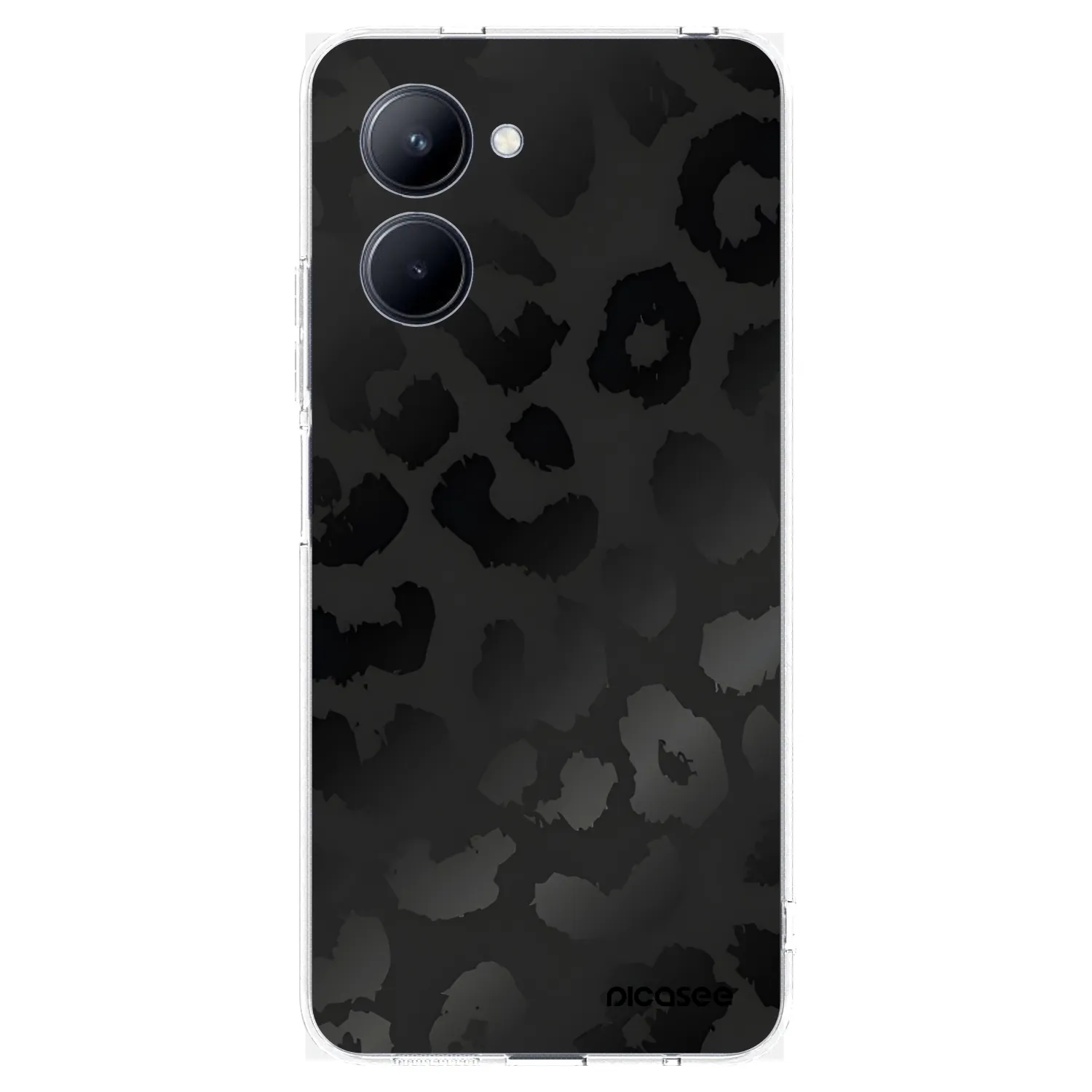 Picasee átlátszó szilikon tok az alábbi mobiltelefonokra Realme C33 (2023) - Midnight Leopard