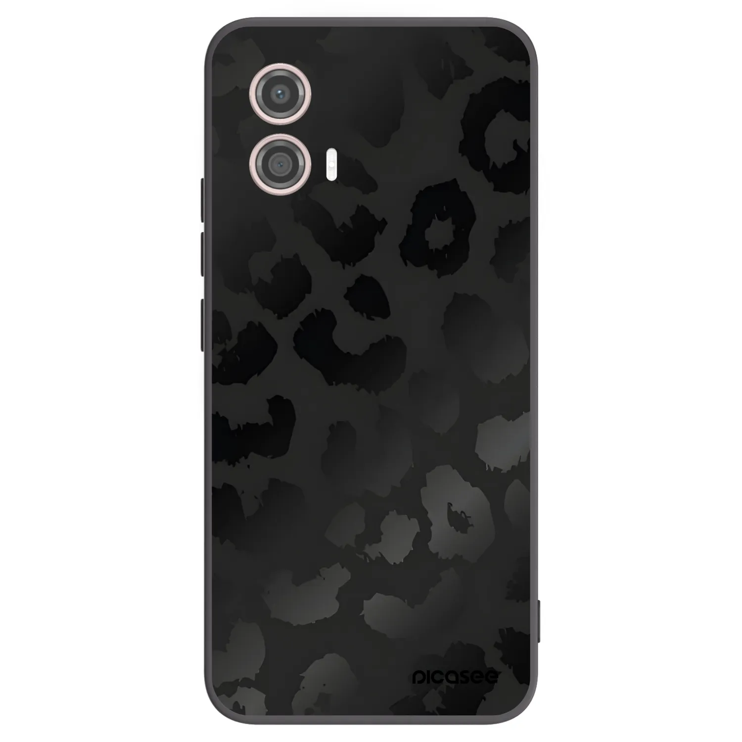 Picasee fekete szilikon tok az alábbi mobiltelefonokra Motorola Moto G53 5G - Midnight Leopard