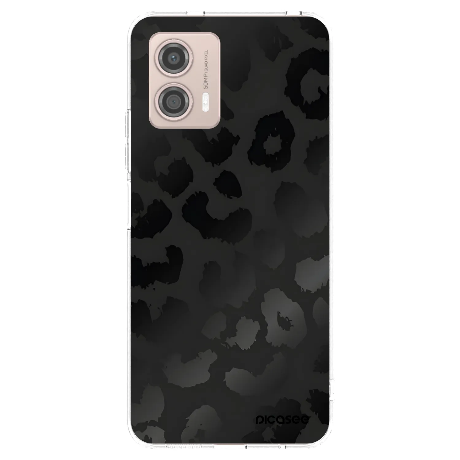 Picasee átlátszó szilikon tok az alábbi mobiltelefonokra Motorola Moto G53 5G - Midnight Leopard