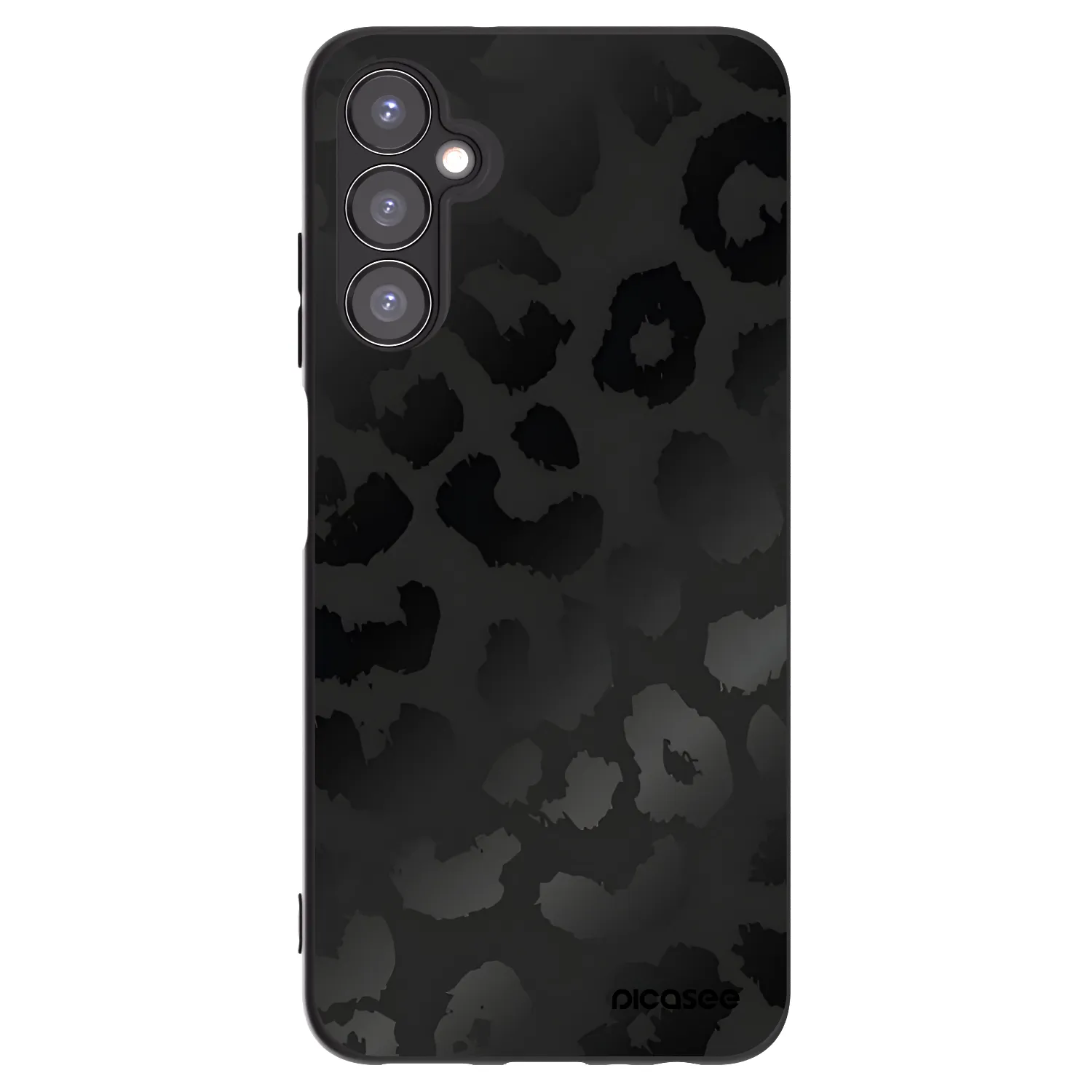 Picasee fekete szilikon tok az alábbi mobiltelefonokra Samsung Galaxy A05s A057G - Midnight Leopard