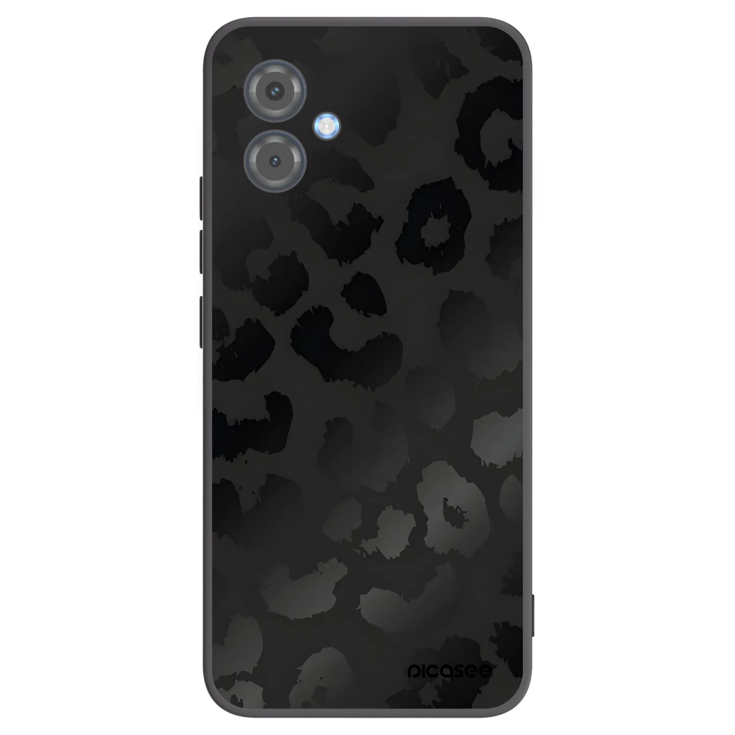 Picasee fekete szilikon tok az alábbi mobiltelefonokra Motorola Moto G14 - Midnight Leopard