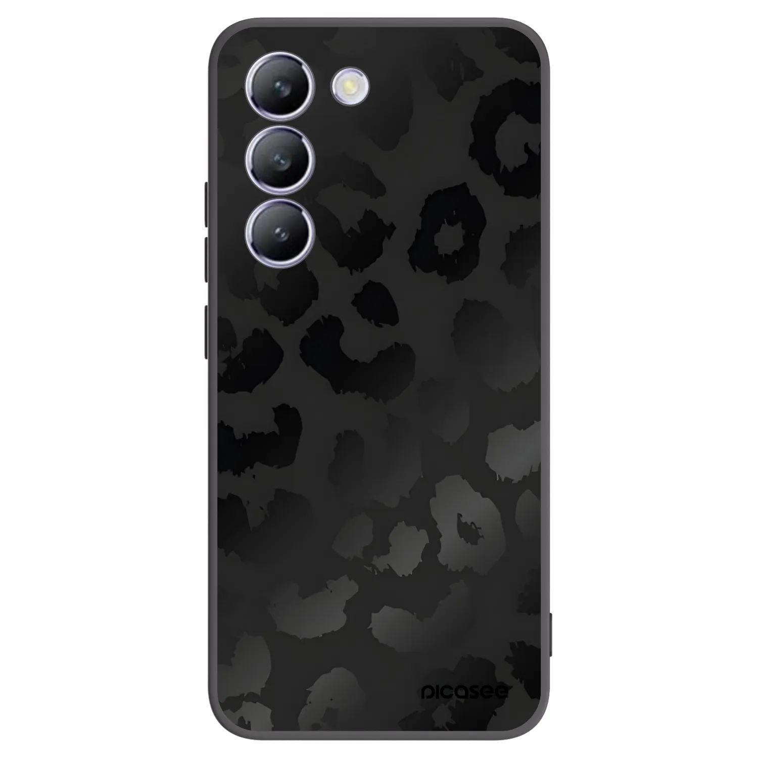 Picasee fekete szilikon tok az alábbi mobiltelefonokra Vivo V40 SE 5G - Midnight Leopard