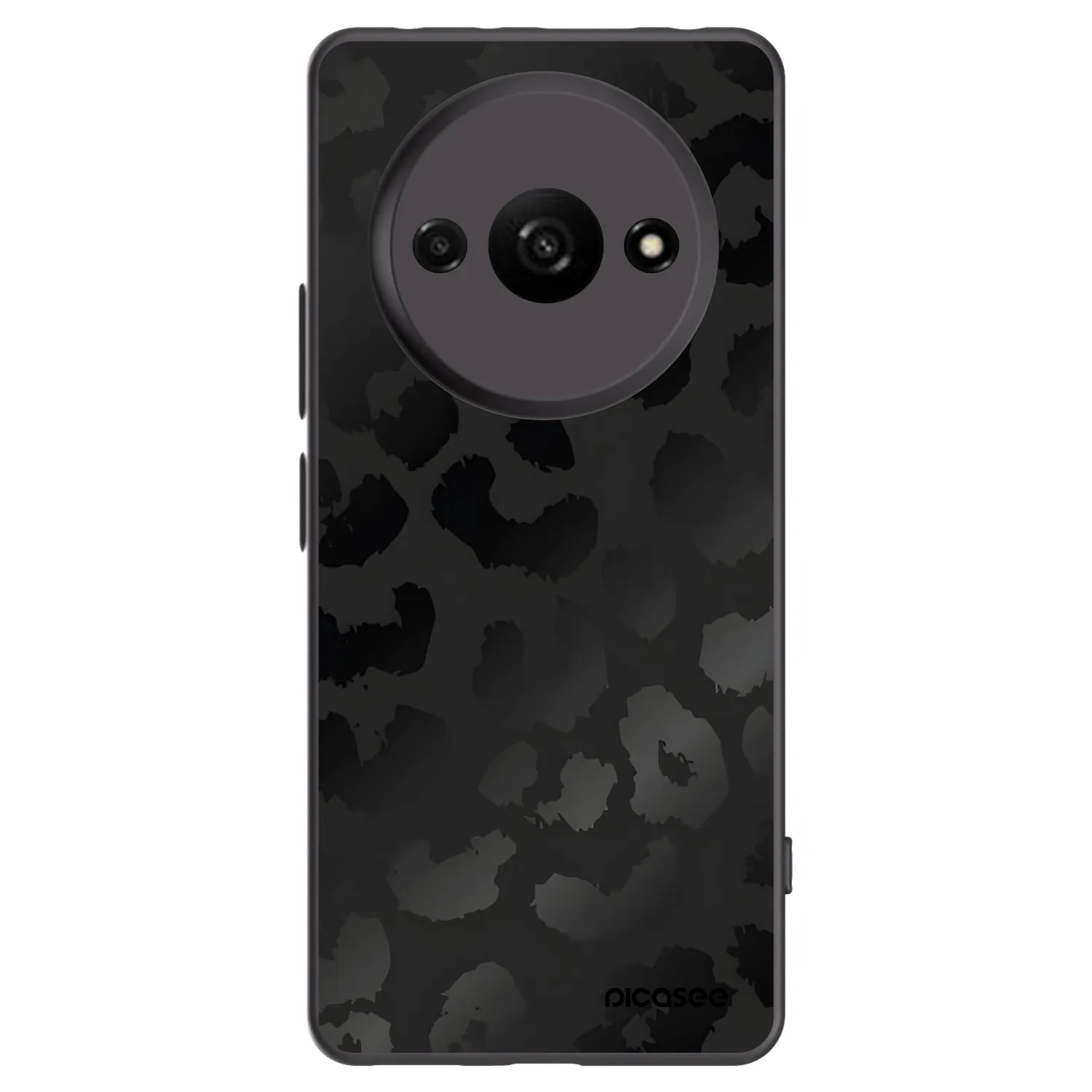 Picasee fekete szilikon tok az alábbi mobiltelefonokra Xiaomi Redmi A3 - Midnight Leopard