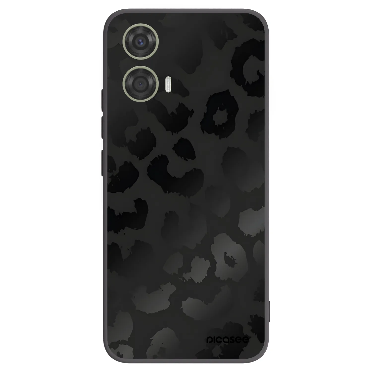 Picasee fekete szilikon tok az alábbi mobiltelefonokra Motorola Moto G24 - Midnight Leopard