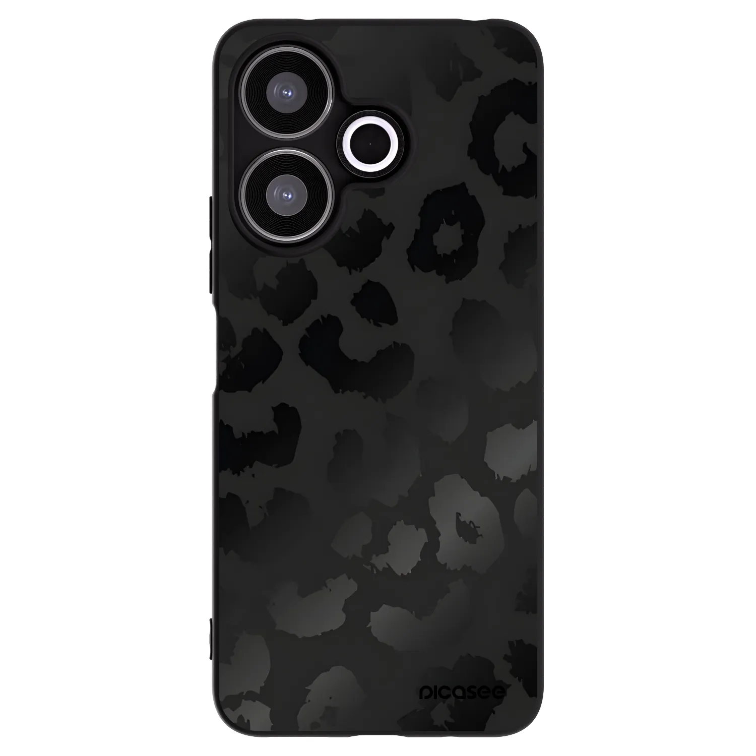 Picasee fekete szilikon tok az alábbi mobiltelefonokra Xiaomi Redmi 13 4G - Midnight Leopard