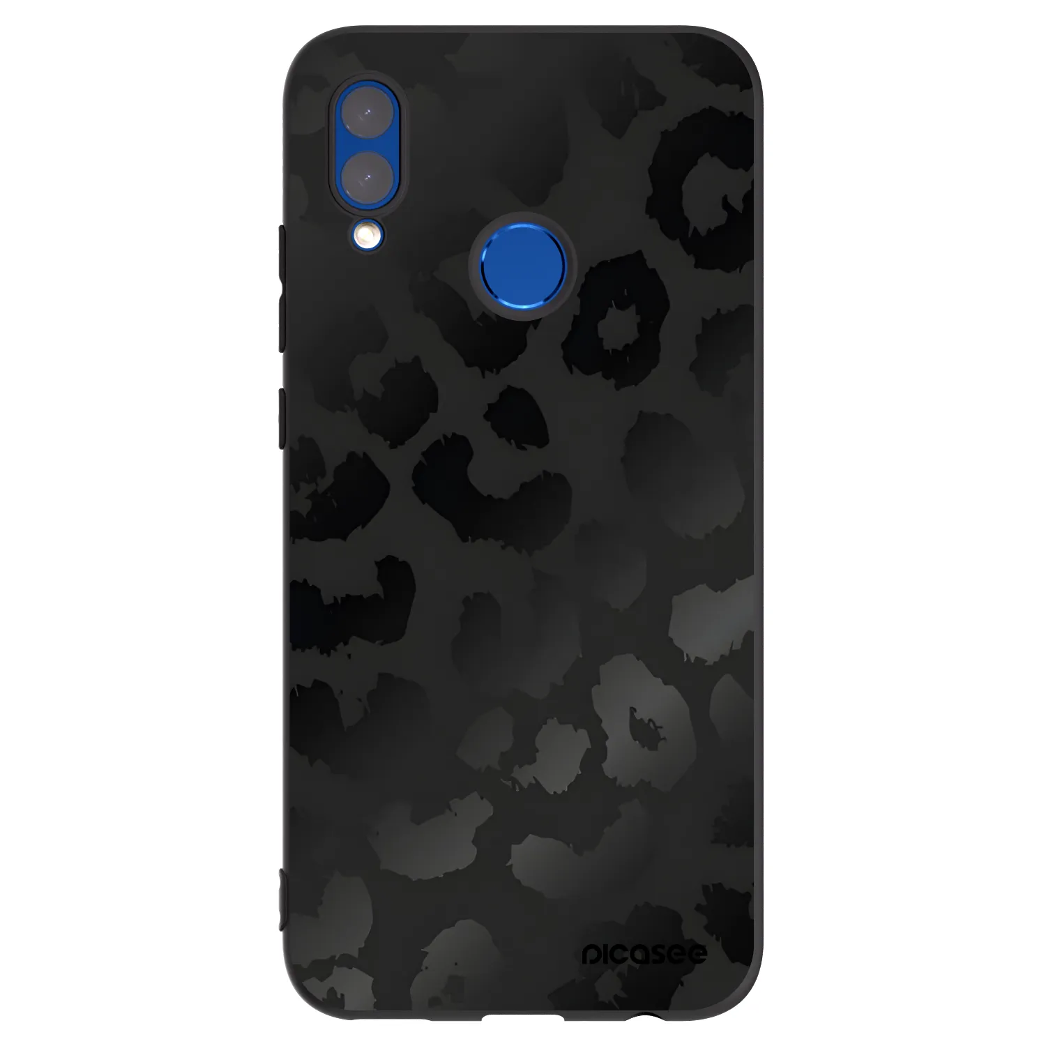 Picasee fekete szilikon tok az alábbi mobiltelefonokra Honor 10 Lite - Midnight Leopard