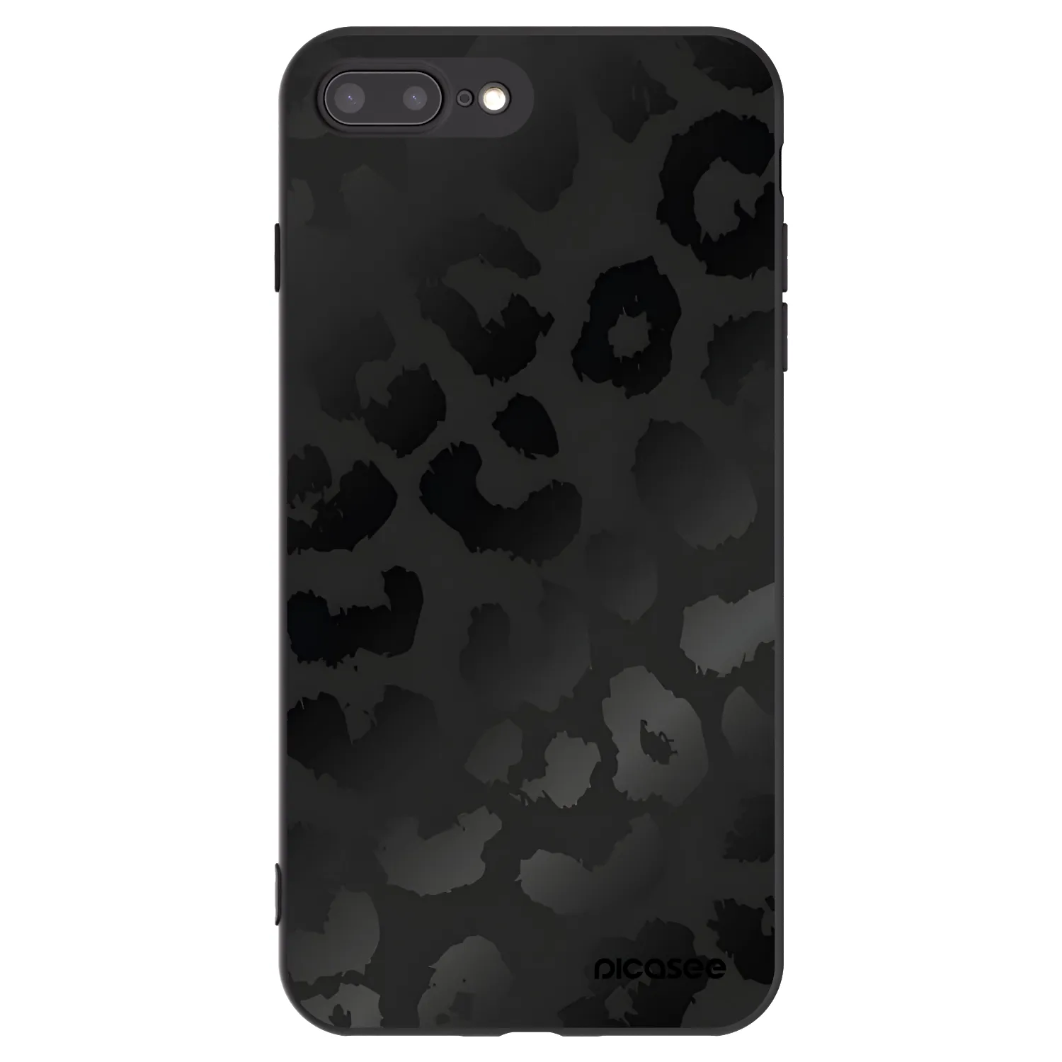 Picasee fekete szilikon tok az alábbi mobiltelefonokra Apple iPhone 7 Plus - Midnight Leopard