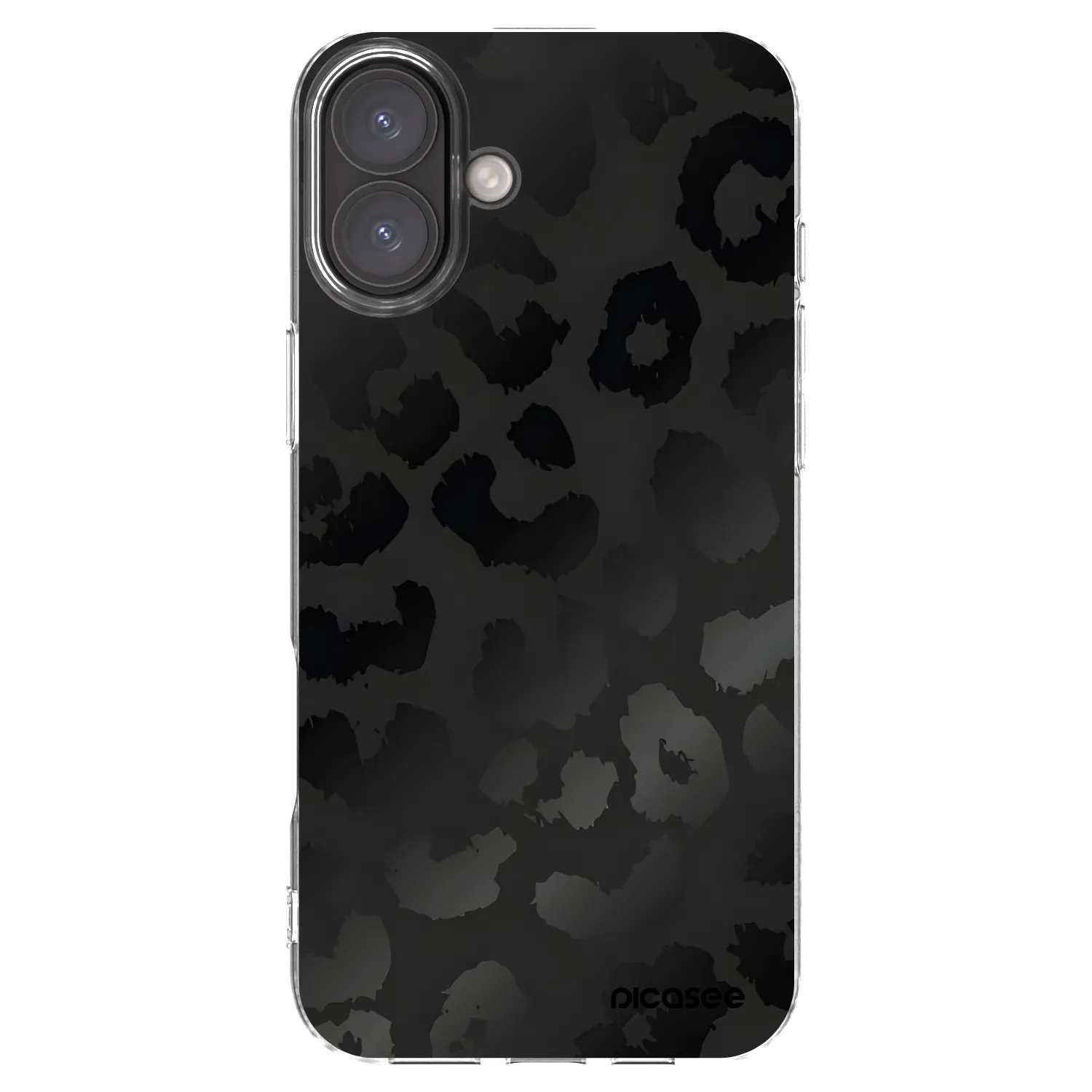 Picasee átlátszó szilikon tok az alábbi mobiltelefonokra Apple iPhone 16 Plus - Midnight Leopard