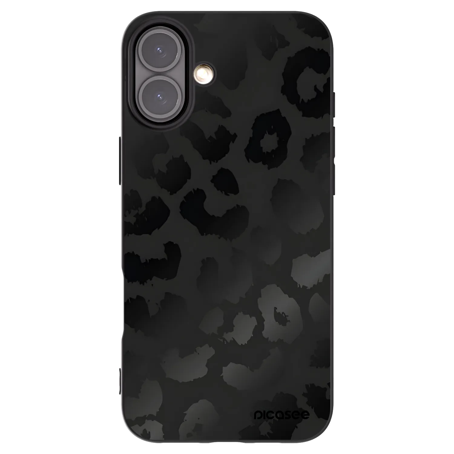 Picasee fekete szilikon tok az alábbi mobiltelefonokra Apple iPhone 16 Plus - Midnight Leopard