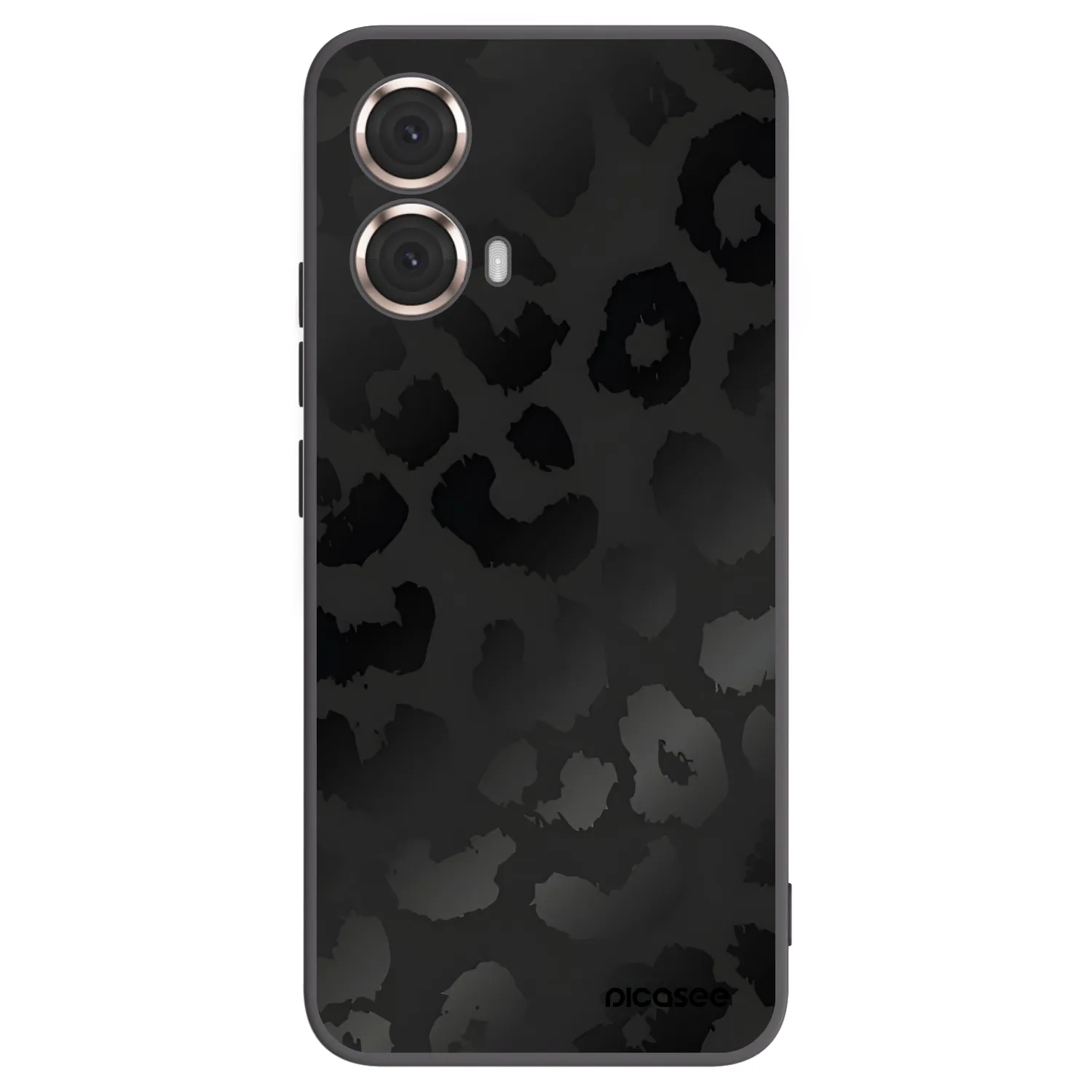 Picasee fekete szilikon tok az alábbi mobiltelefonokra Motorola Moto G85 - Midnight Leopard