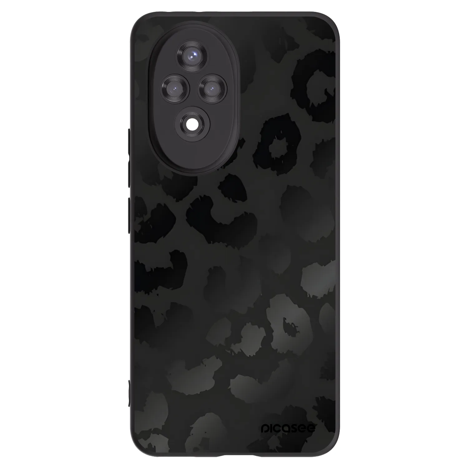 Picasee fekete szilikon tok az alábbi mobiltelefonokra Honor 200 Pro 5G - Midnight Leopard