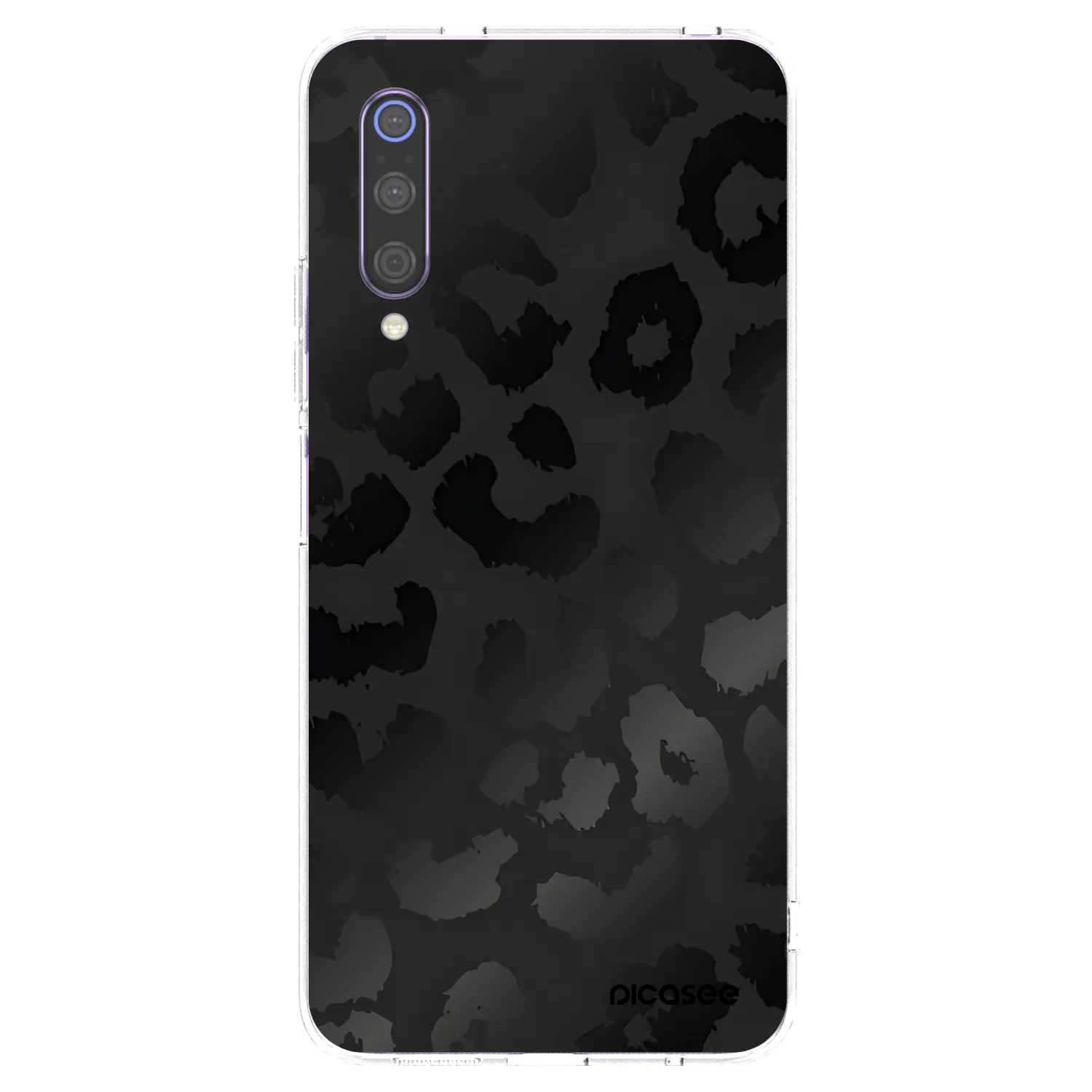 Picasee átlátszó szilikon tok az alábbi mobiltelefonokra Xiaomi Mi 9 - Midnight Leopard