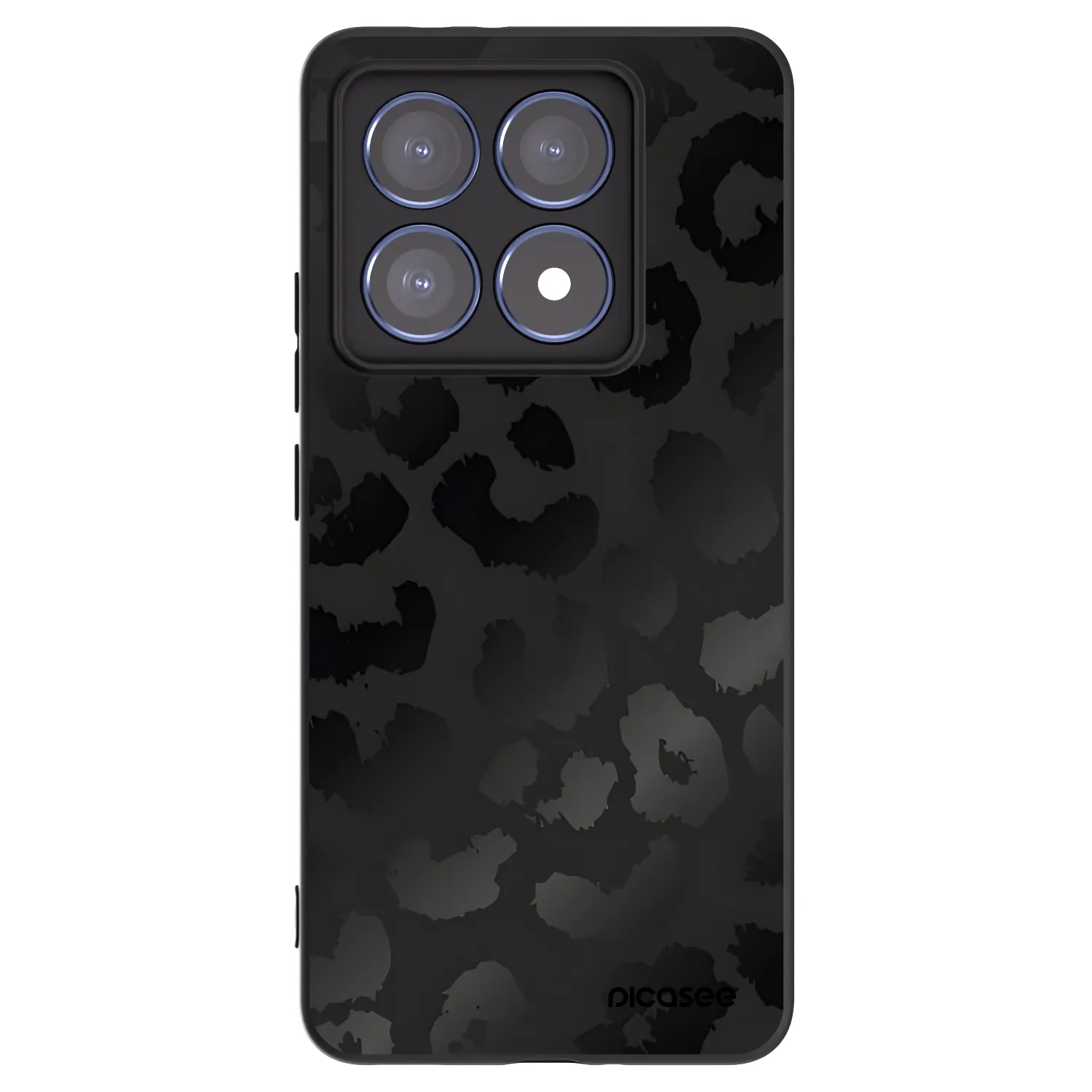 Picasee fekete szilikon tok az alábbi mobiltelefonokra Xiaomi 14T Pro - Midnight Leopard