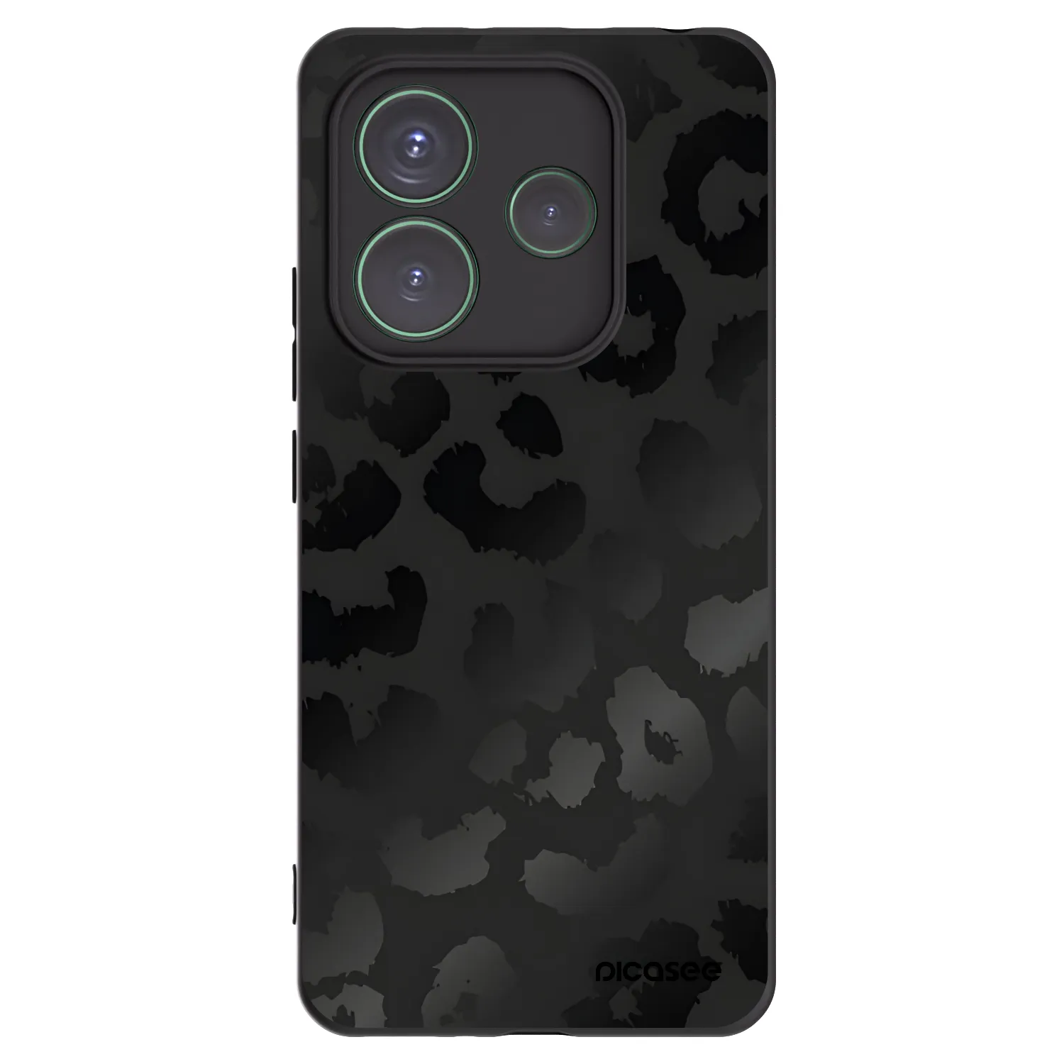 Picasee fekete szilikon tok az alábbi mobiltelefonokra Xiaomi Redmi Note 14 5G - Midnight Leopard