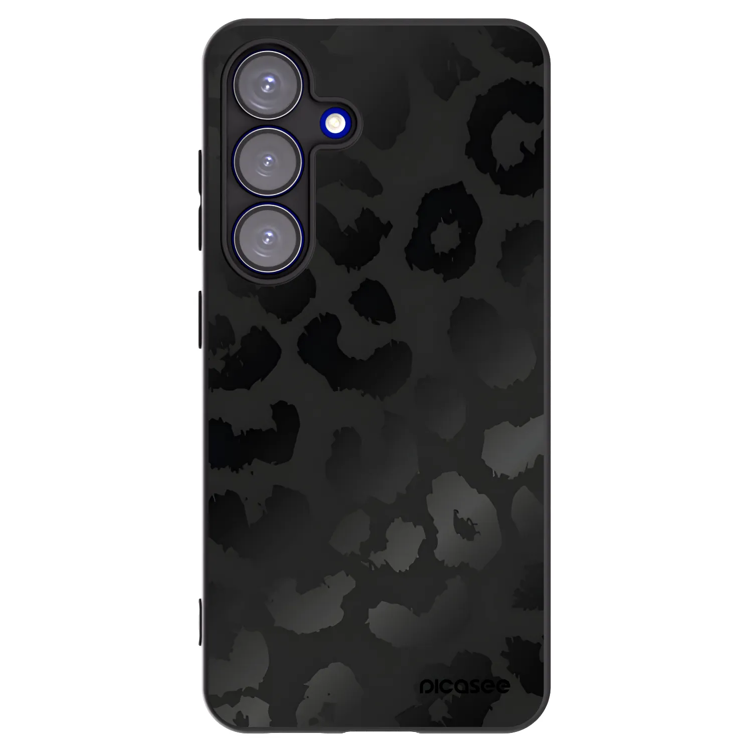 Picasee fekete szilikon tok az alábbi mobiltelefonokra Samsung Galaxy S25 5G - Midnight Leopard