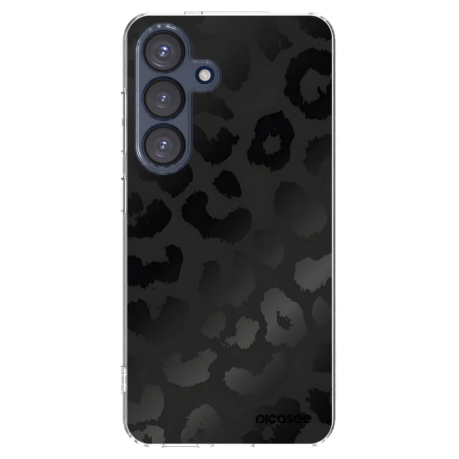 Picasee átlátszó szilikon tok az alábbi mobiltelefonokra Samsung Galaxy S25 5G - Midnight Leopard