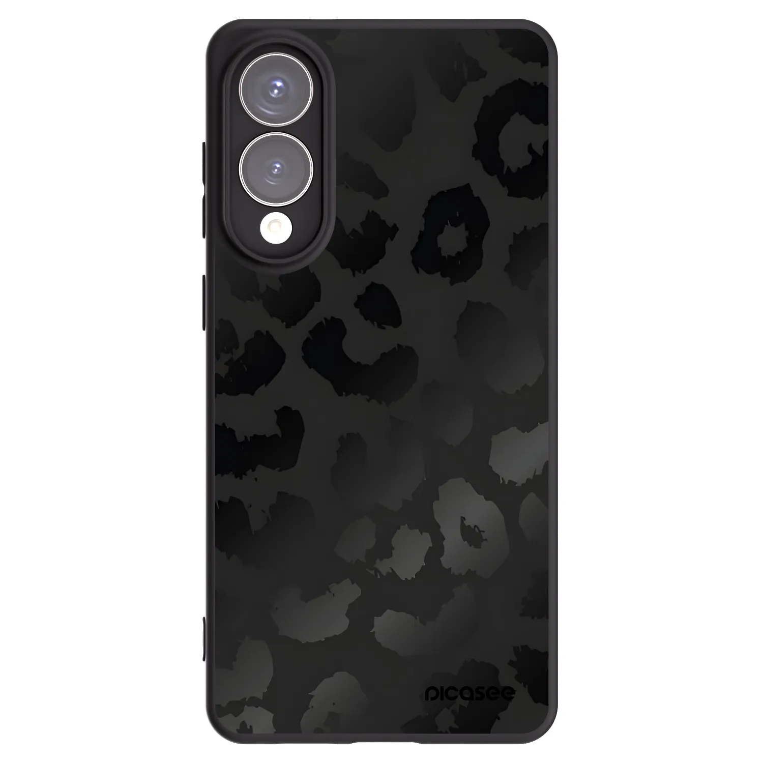 Picasee fekete szilikon tok az alábbi mobiltelefonokra Samsung Galaxy S25 Edge 5G - Midnight Leopard