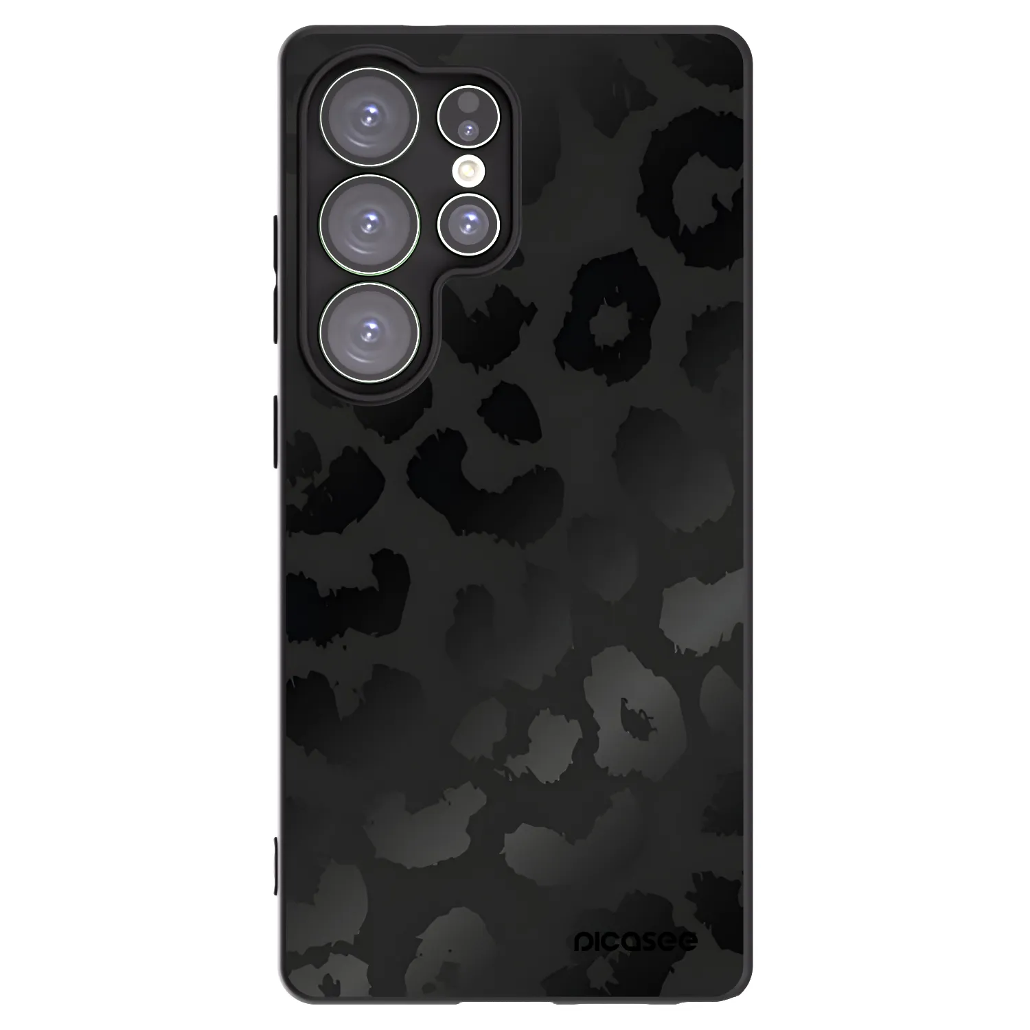 Picasee fekete szilikon tok az alábbi mobiltelefonokra Samsung Galaxy S25 Ultra 5G - Midnight Leopard
