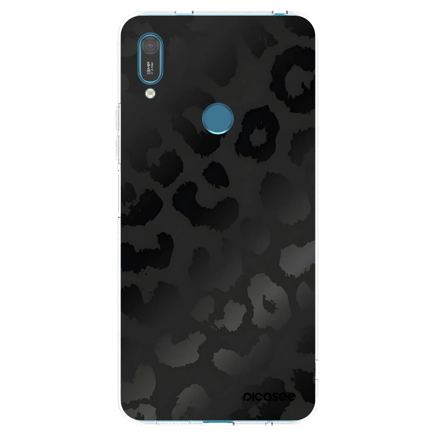 Picasee átlátszó szilikon tok az alábbi mobiltelefonokra Huawei Y7 2019 - Midnight Leopard