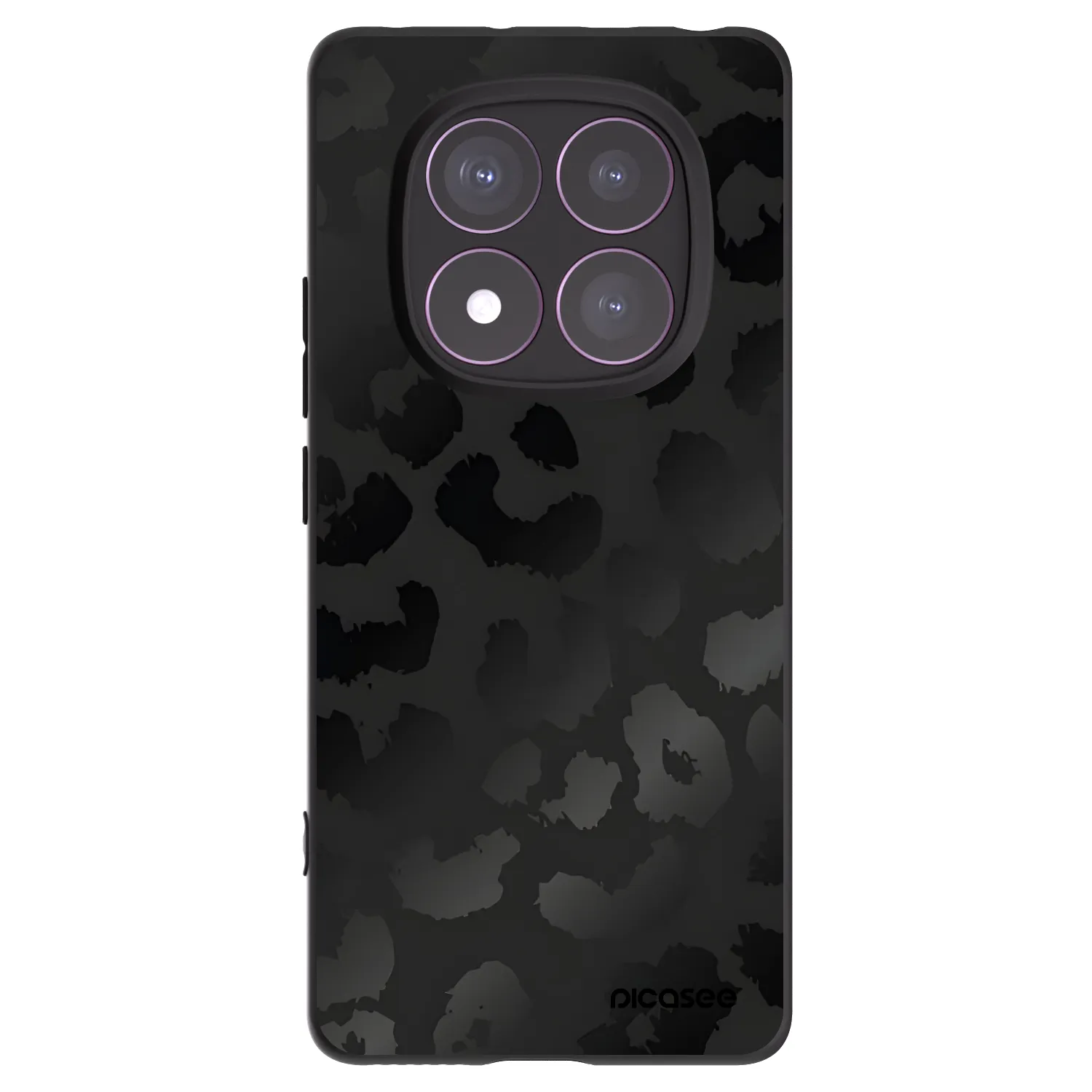 Picasee fekete szilikon tok az alábbi mobiltelefonokra Xiaomi Redmi Note 14 Pro 4G - Midnight Leopard