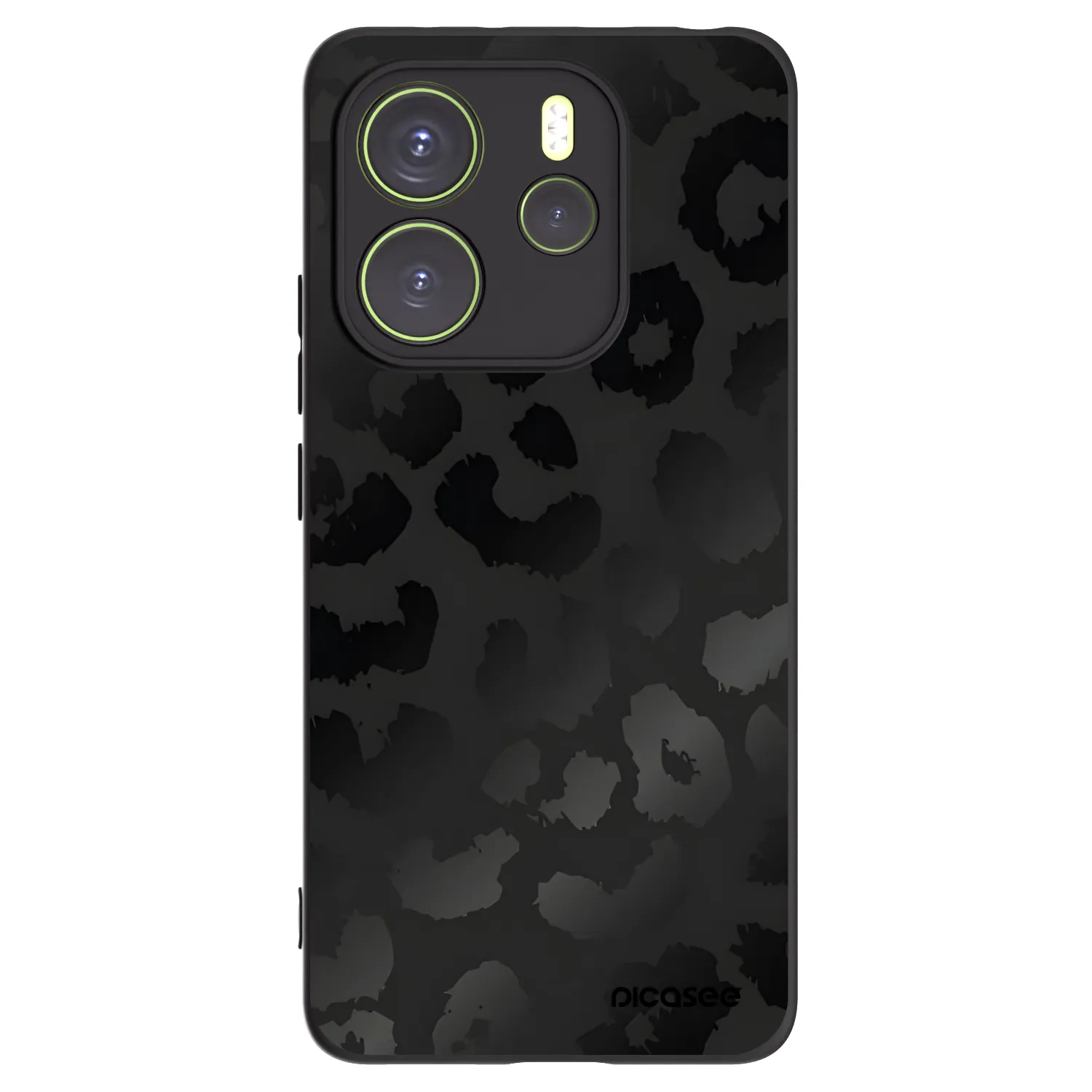 Picasee fekete szilikon tok az alábbi mobiltelefonokra Xiaomi Redmi Note 14 4G - Midnight Leopard