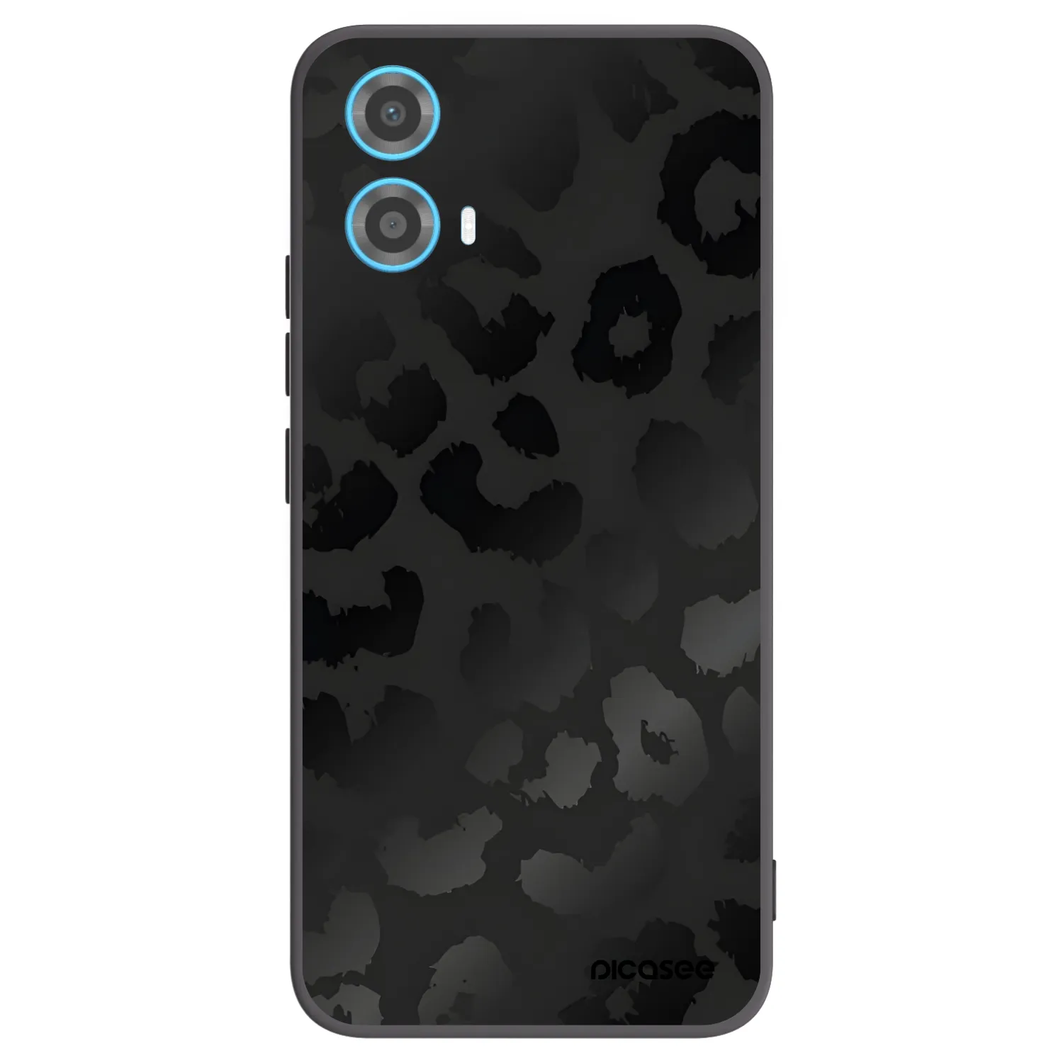 Picasee fekete szilikon tok az alábbi mobiltelefonokra Motorola Moto G34 5G - Midnight Leopard