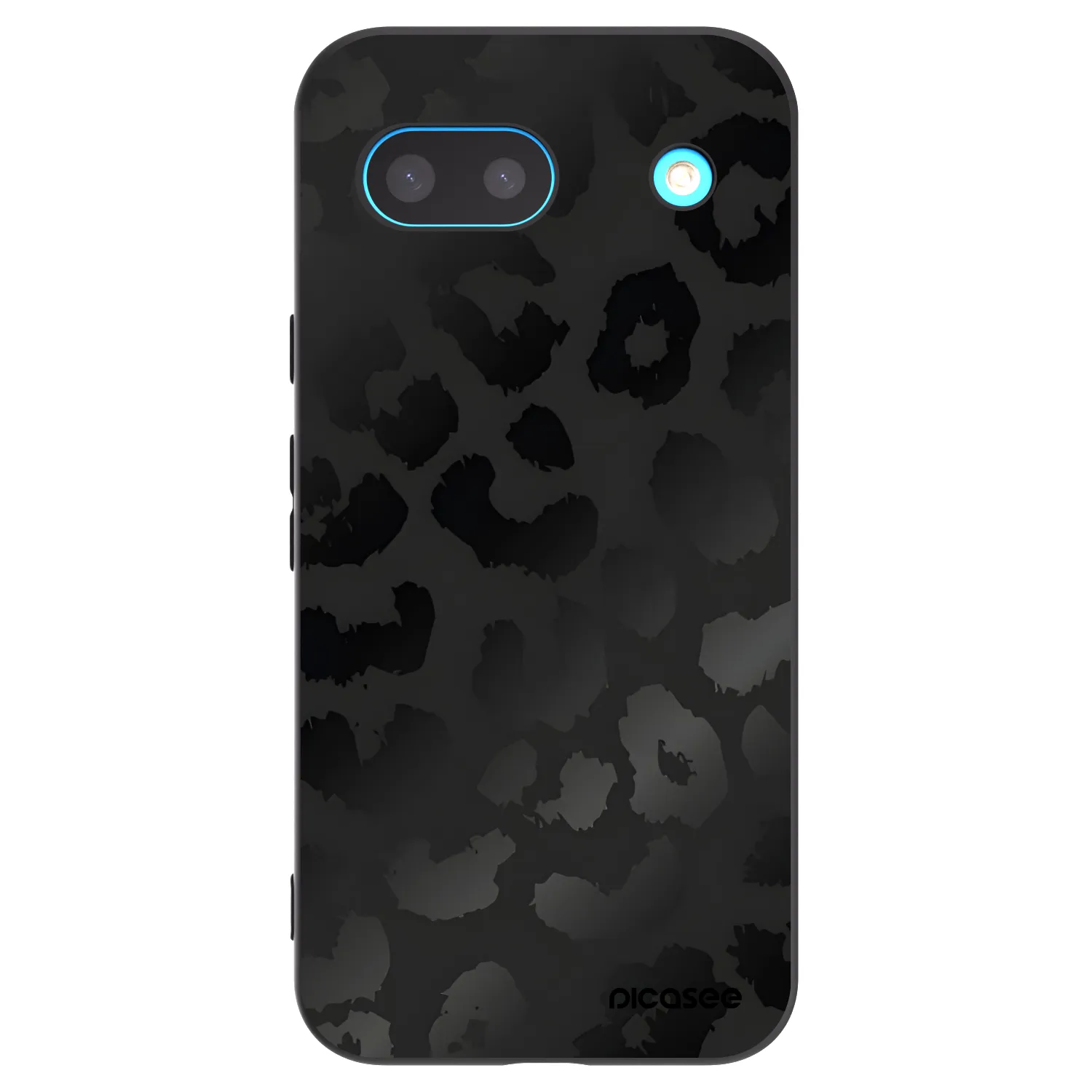 Picasee fekete szilikon tok az alábbi mobiltelefonokra Google Pixel 8 - Midnight Leopard