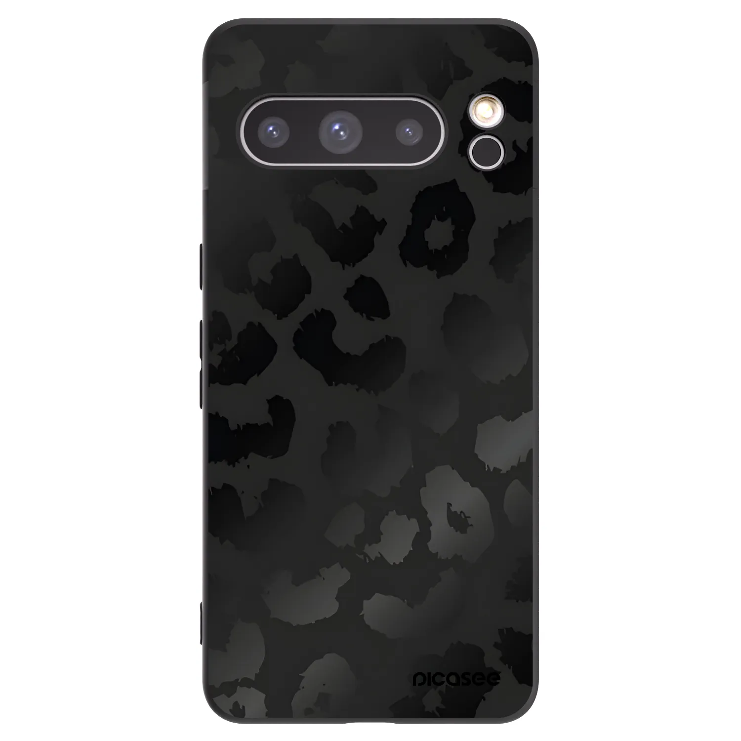 Picasee fekete szilikon tok az alábbi mobiltelefonokra Google Pixel 8 Pro - Midnight Leopard