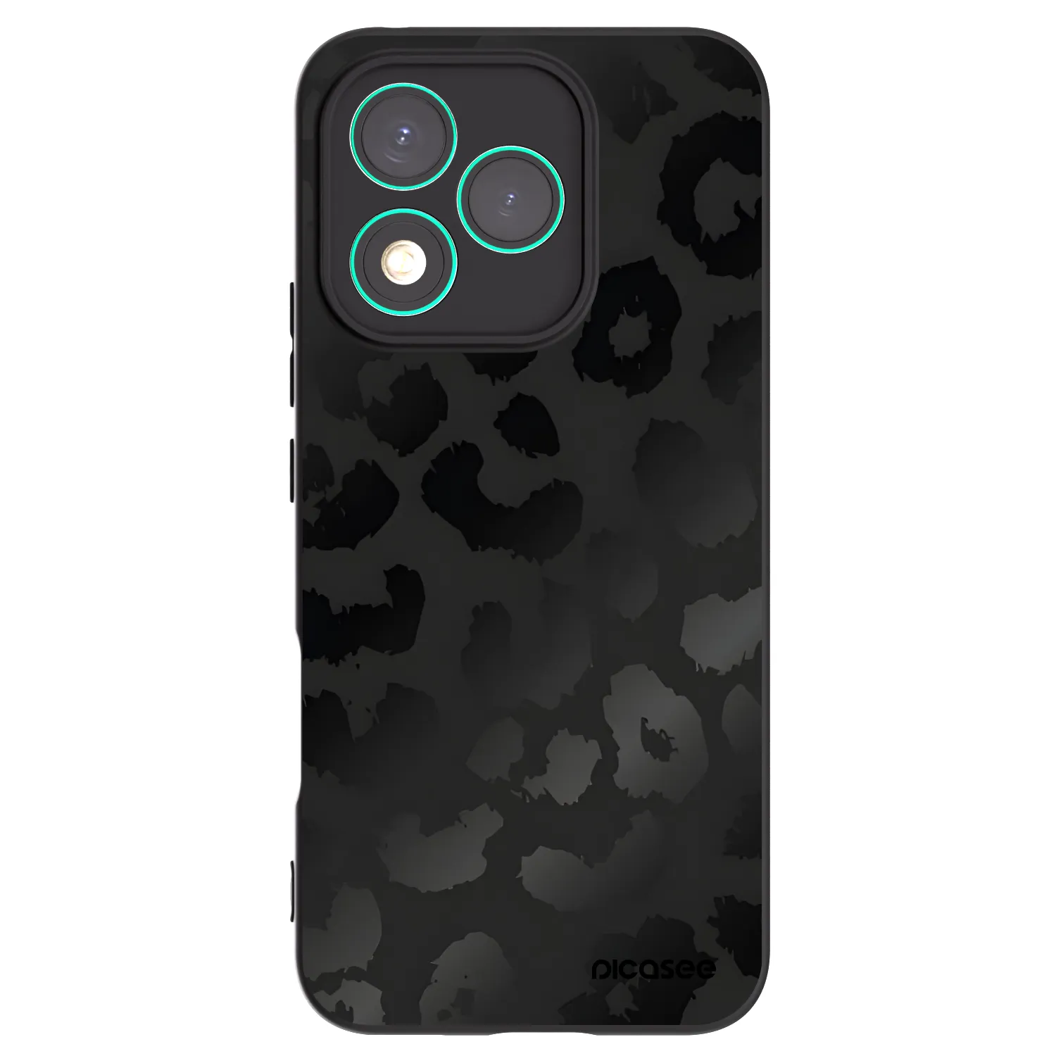 Picasee fekete szilikon tok az alábbi mobiltelefonokra Honor 400 Lite 5G - Midnight Leopard
