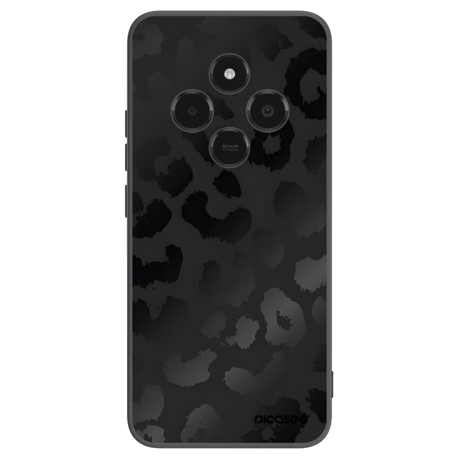 Picasee fekete szilikon tok az alábbi mobiltelefonokra Xiaomi Poco C75 - Midnight Leopard