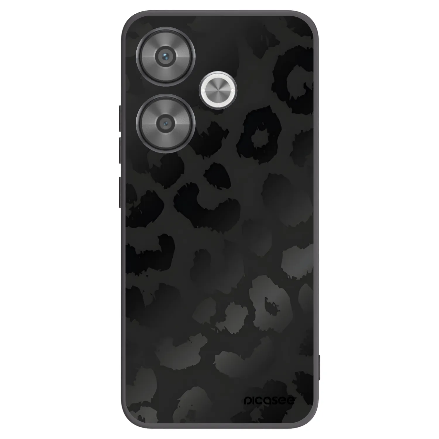 Picasee fekete szilikon tok az alábbi mobiltelefonokra Xiaomi Poco F6 - Midnight Leopard