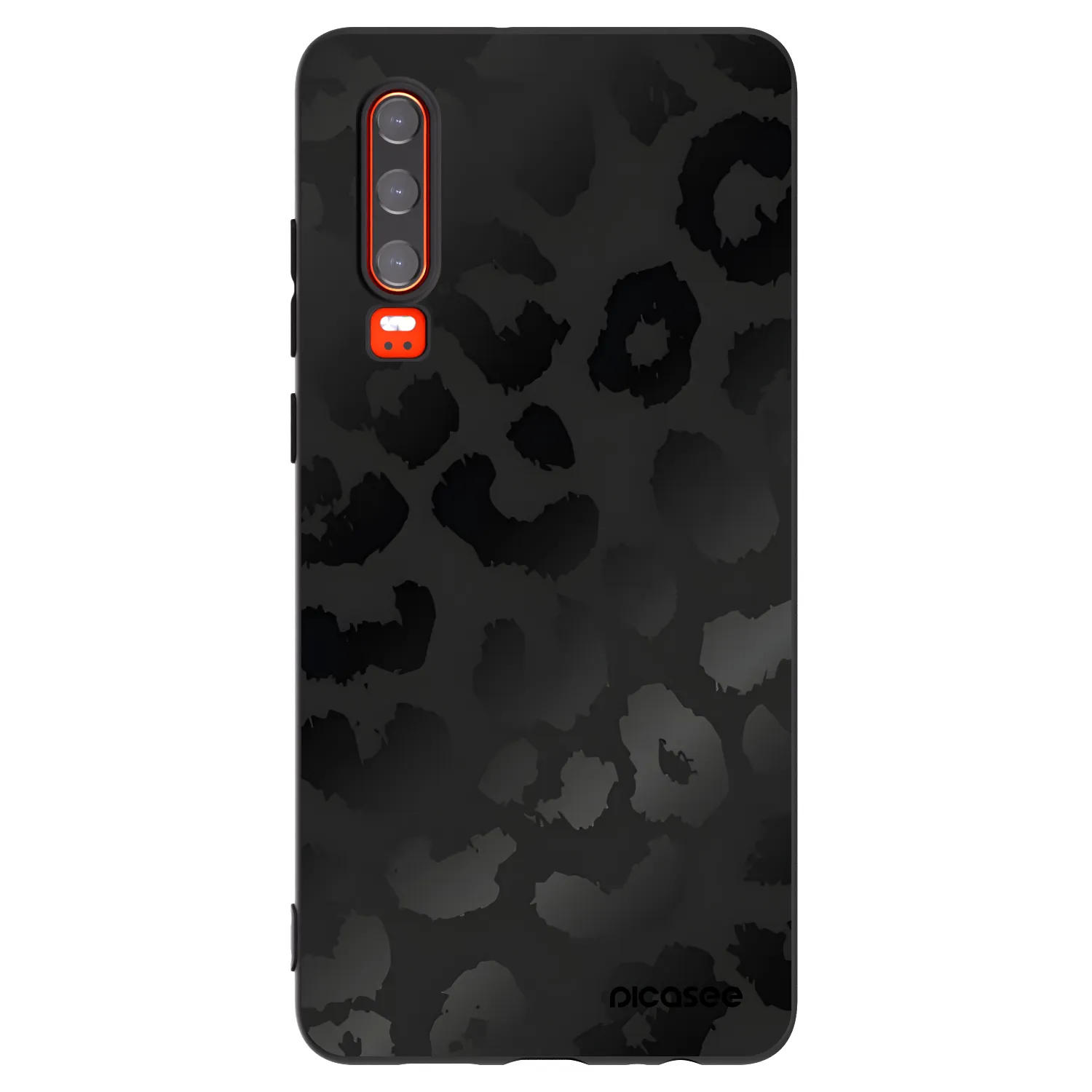 Picasee fekete szilikon tok az alábbi mobiltelefonokra Huawei P30 - Midnight Leopard
