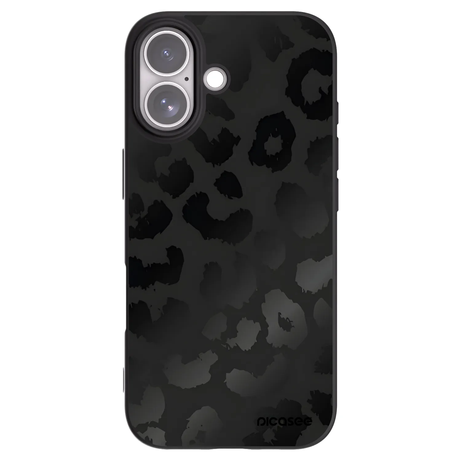 Picasee fekete szilikon tok az alábbi mobiltelefonokra Apple iPhone 17 - Midnight Leopard