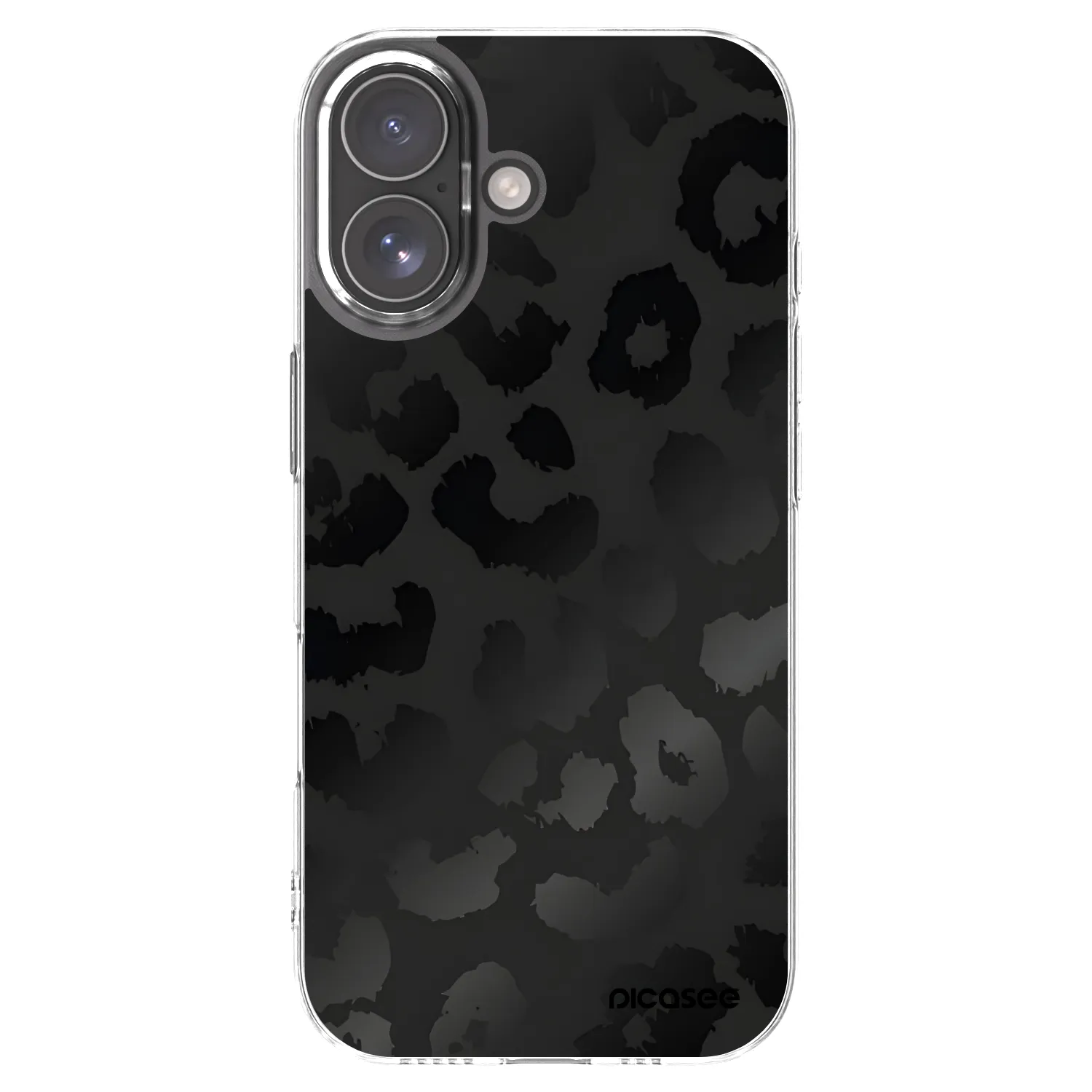 Picasee átlátszó szilikon tok az alábbi mobiltelefonokra Apple iPhone 17 - Midnight Leopard