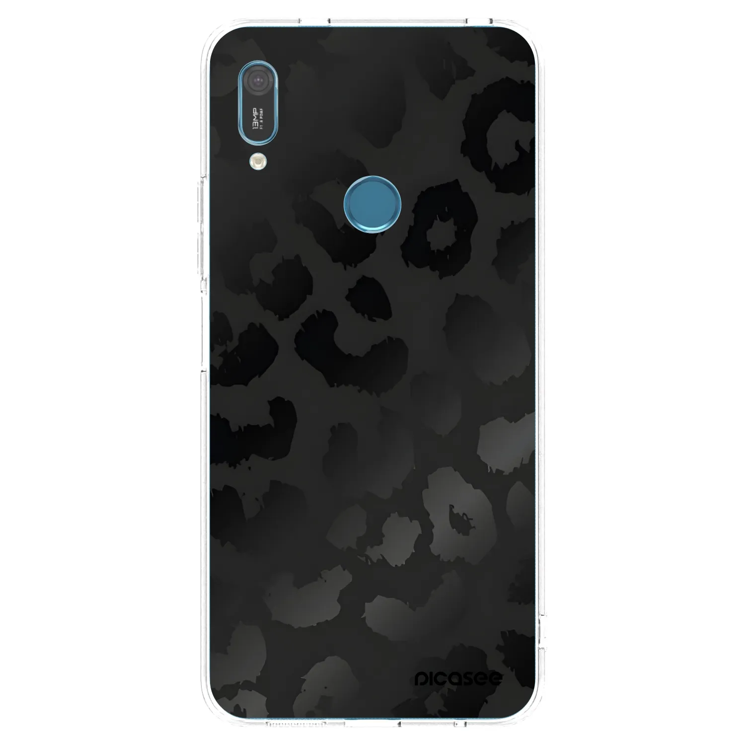 Picasee átlátszó szilikon tok az alábbi mobiltelefonokra Huawei Y6 2019 - Midnight Leopard