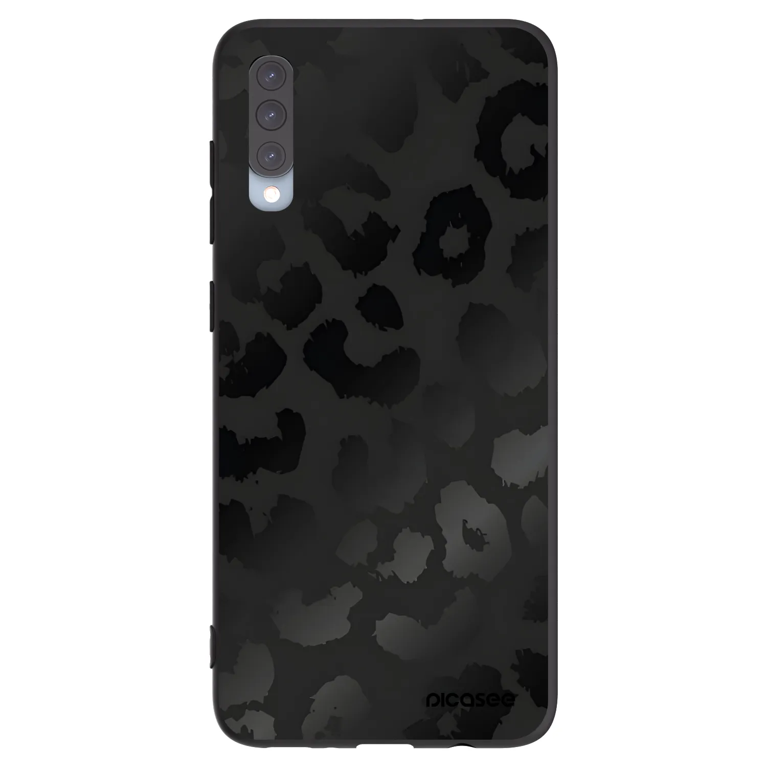 Picasee fekete szilikon tok az alábbi mobiltelefonokra Samsung Galaxy A70 A705F - Midnight Leopard