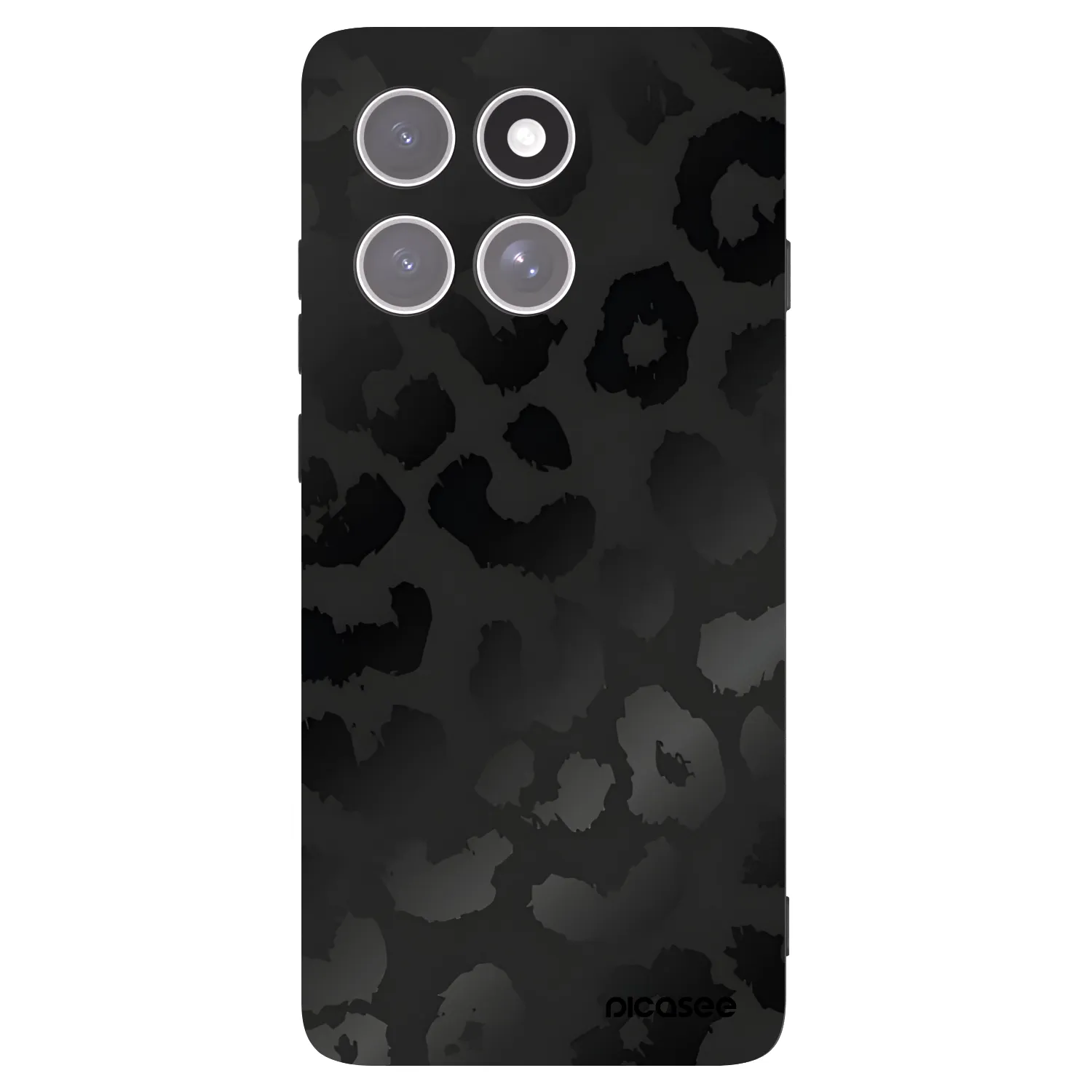 Picasee fekete szilikon tok az alábbi mobiltelefonokra Motorola Edge 60 Pro - Midnight Leopard
