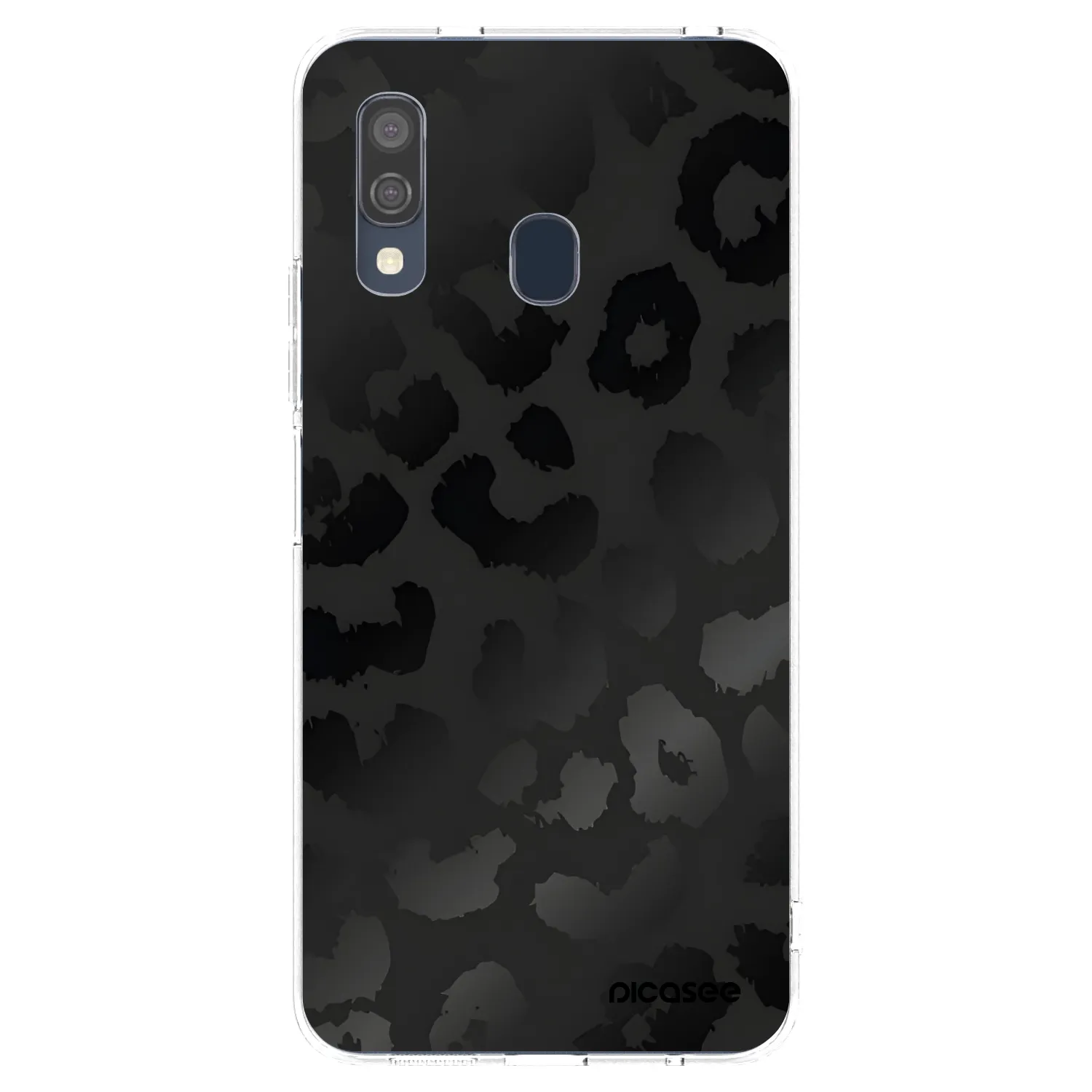 Picasee átlátszó szilikon tok az alábbi mobiltelefonokra Samsung Galaxy A40 A405F - Midnight Leopard