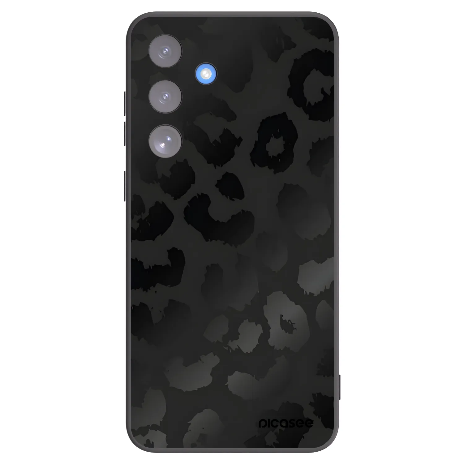 Picasee fekete szilikon tok az alábbi mobiltelefonokra Samsung Galaxy S25 FE 5G - Midnight Leopard