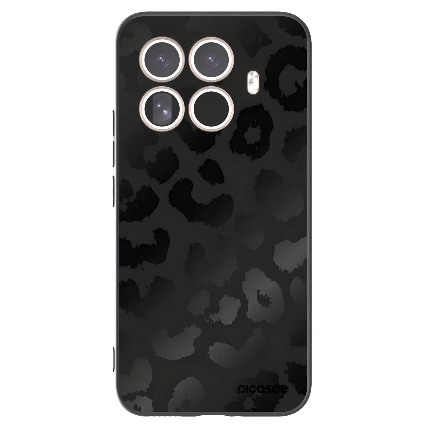 Picasee fekete szilikon tok az alábbi mobiltelefonokra Xiaomi 15T Pro - Midnight Leopard