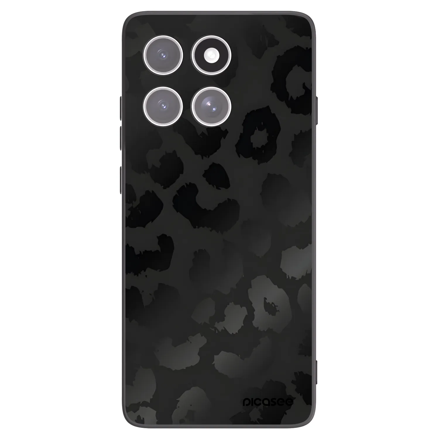 Picasee fekete szilikon tok az alábbi mobiltelefonokra Motorola Edge 60 Fusion - Midnight Leopard
