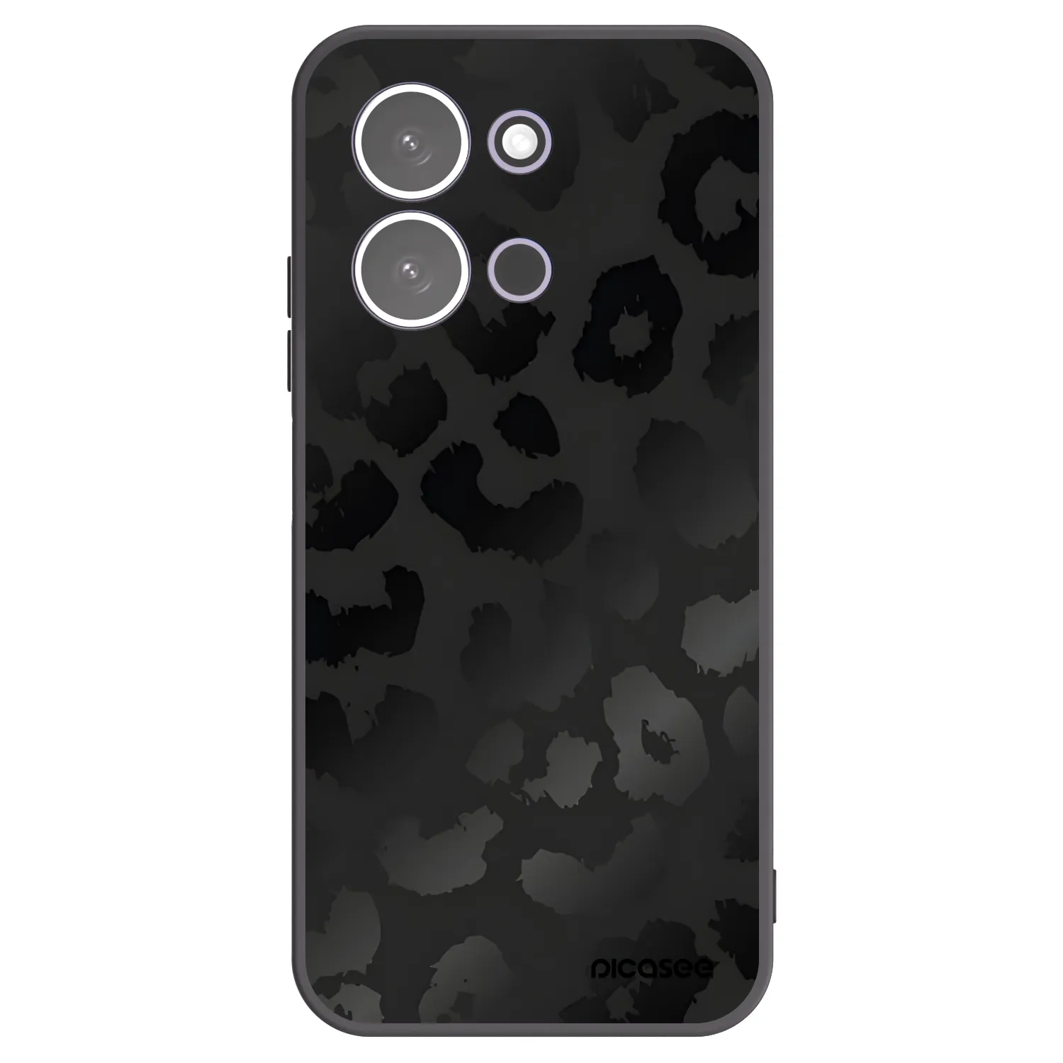 Picasee fekete szilikon tok az alábbi mobiltelefonokra Xiaomi Redmi 15C 5G - Midnight Leopard