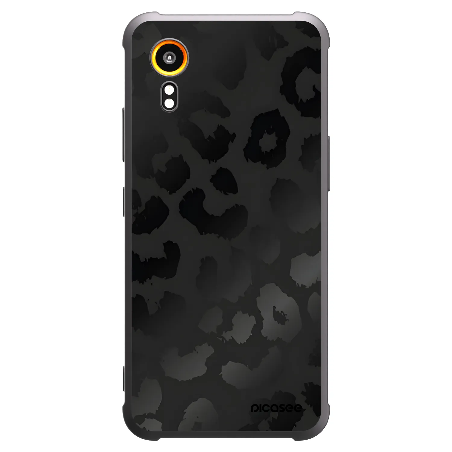 Picasee fekete szilikon tok az alábbi mobiltelefonokra Samsung Galaxy Xcover 7 - Midnight Leopard