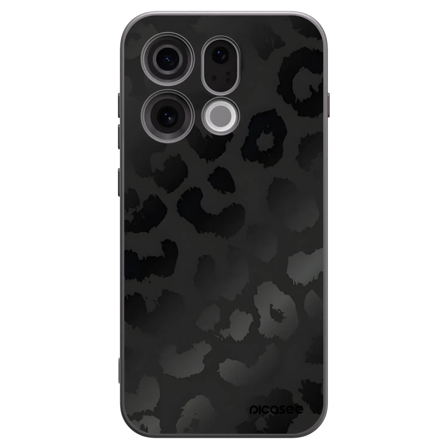 Picasee fekete szilikon tok az alábbi mobiltelefonokra OPPO Find X9 - Midnight Leopard