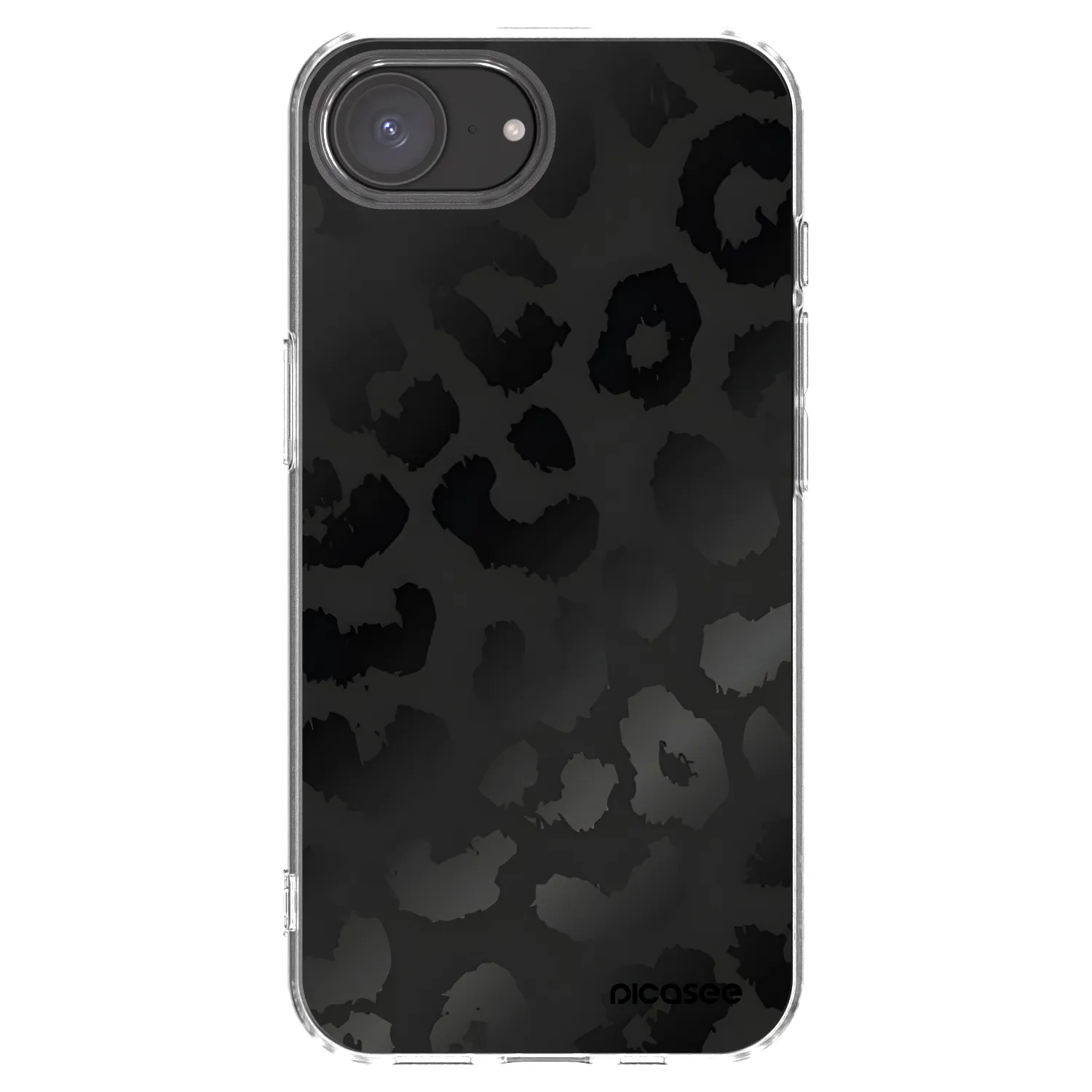Picasee átlátszó szilikon tok az alábbi mobiltelefonokra Apple iPhone 17e - Midnight Leopard