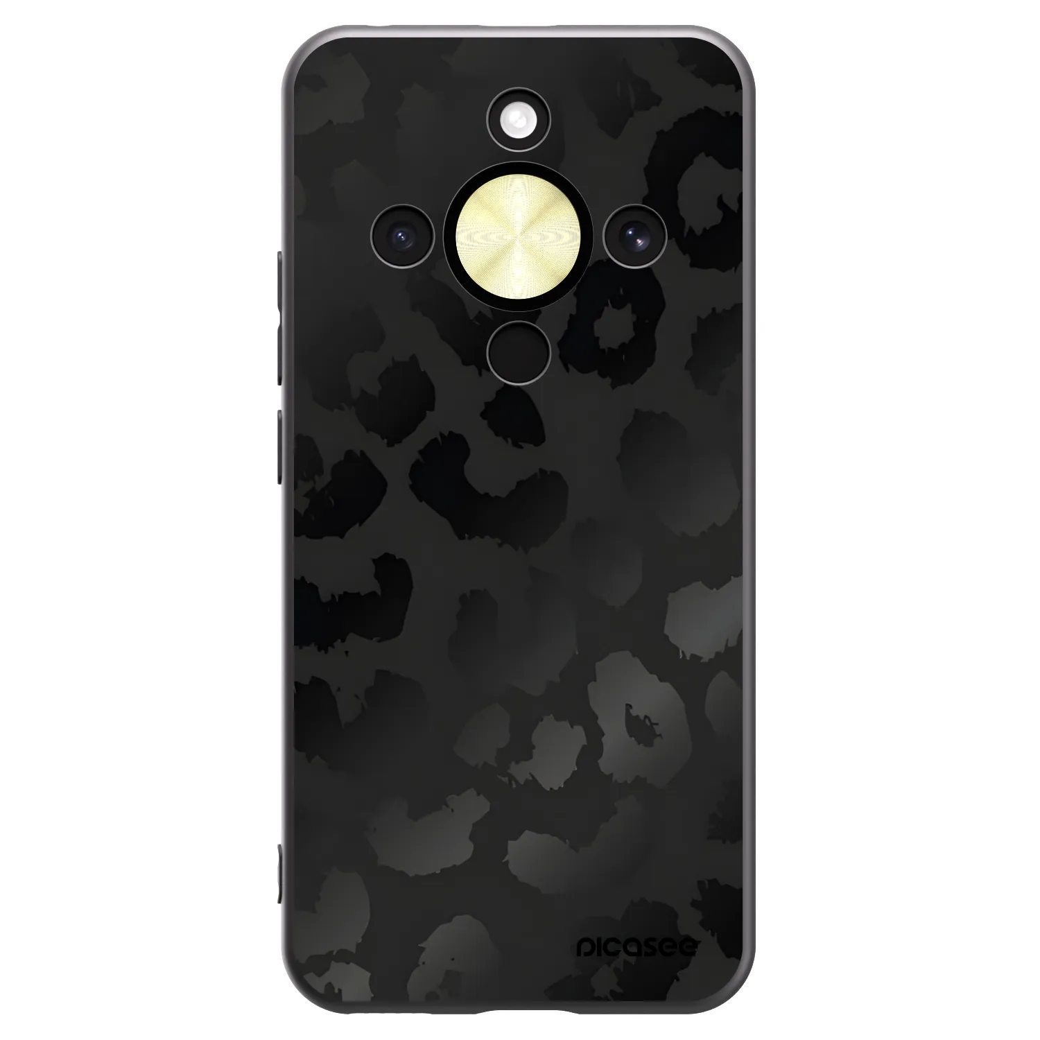 Picasee fekete szilikon tok az alábbi mobiltelefonokra Honor Magic8 Lite 5G - Midnight Leopard