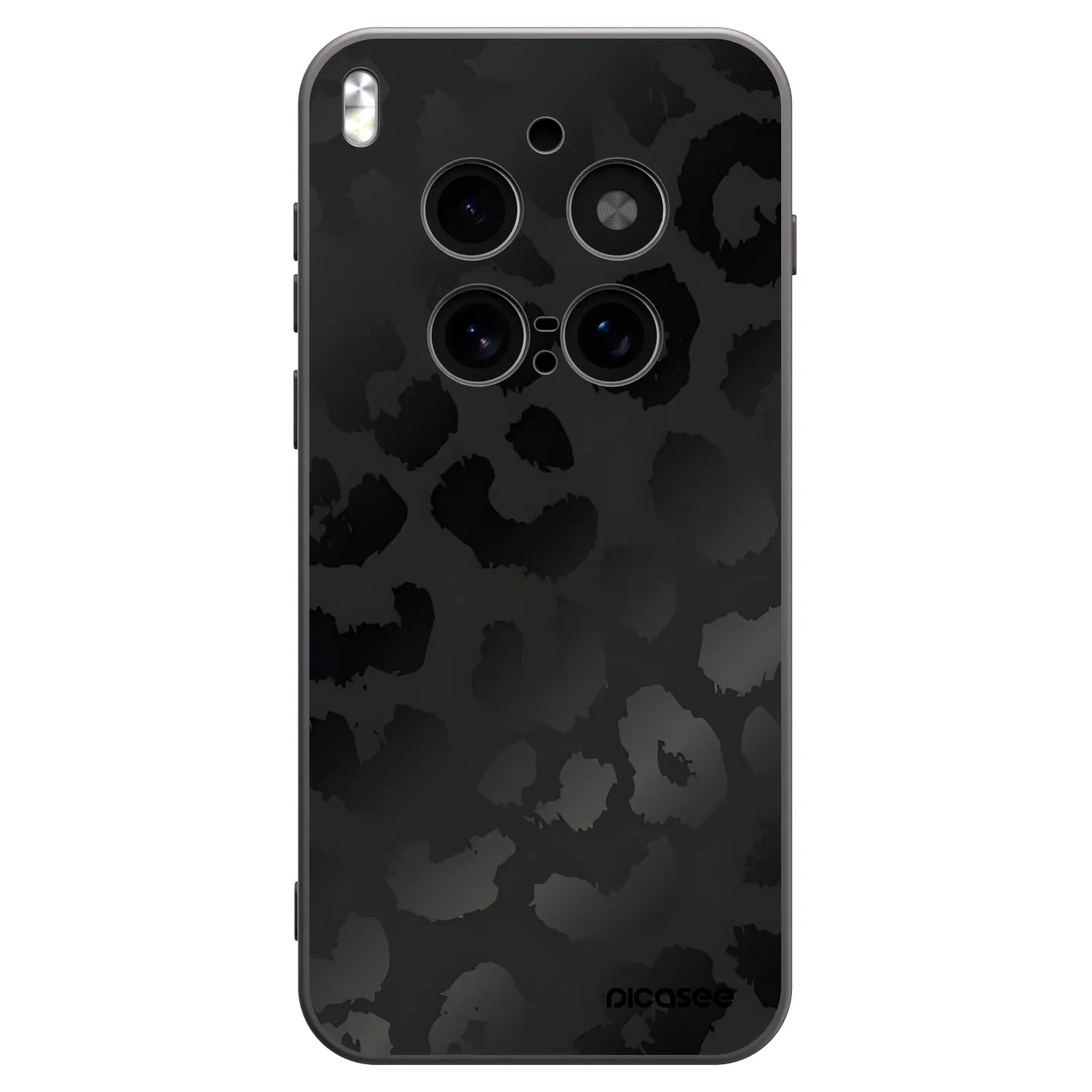 Picasee fekete szilikon tok az alábbi mobiltelefonokra Vivo X300 Pro - Midnight Leopard