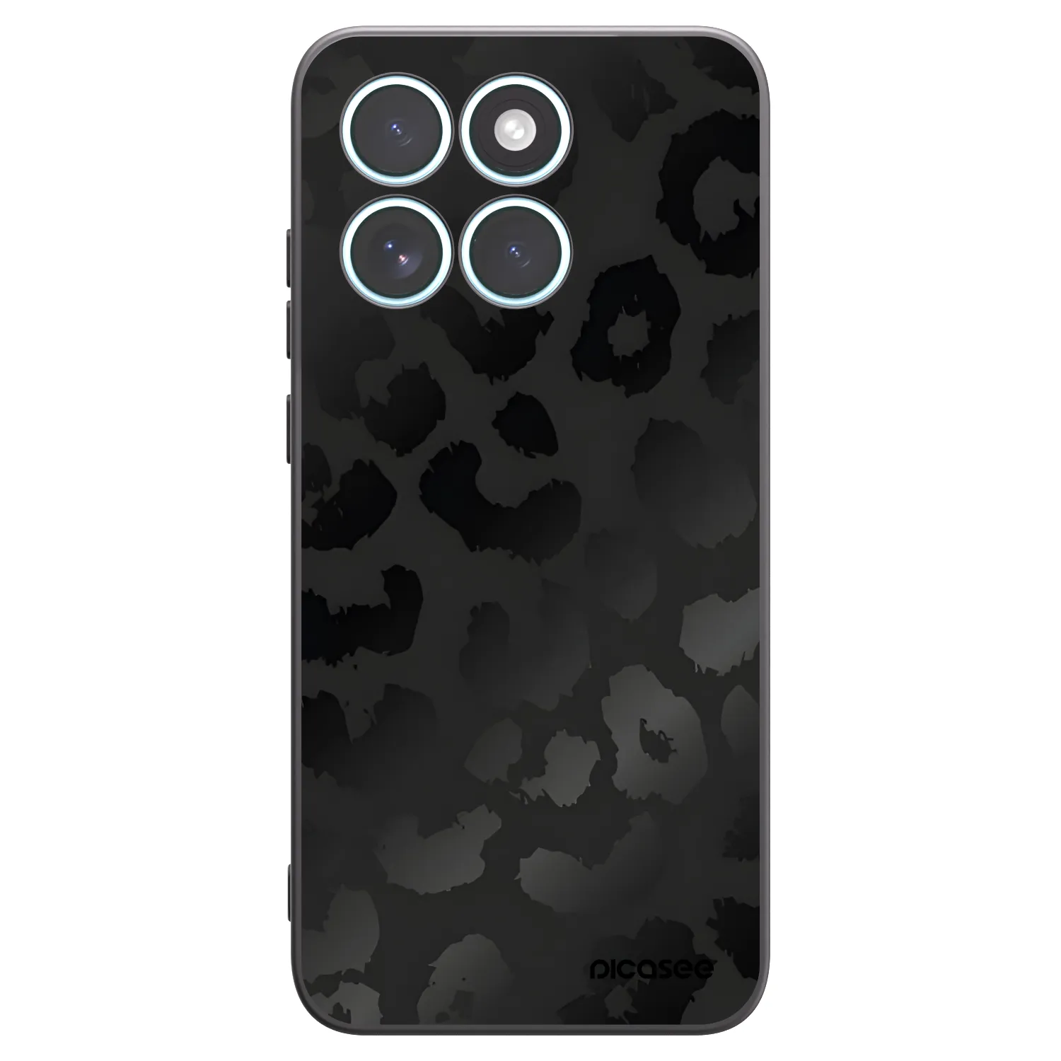 Picasee fekete szilikon tok az alábbi mobiltelefonokra Motorola Edge 70 Fusion - Midnight Leopard
