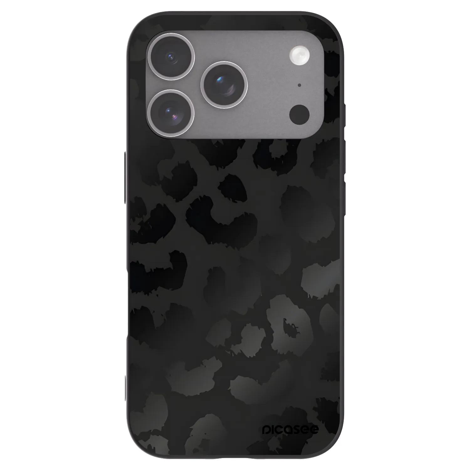 Picasee fekete szilikon tok az alábbi mobiltelefonokra Apple iPhone 18 Pro - Midnight Leopard