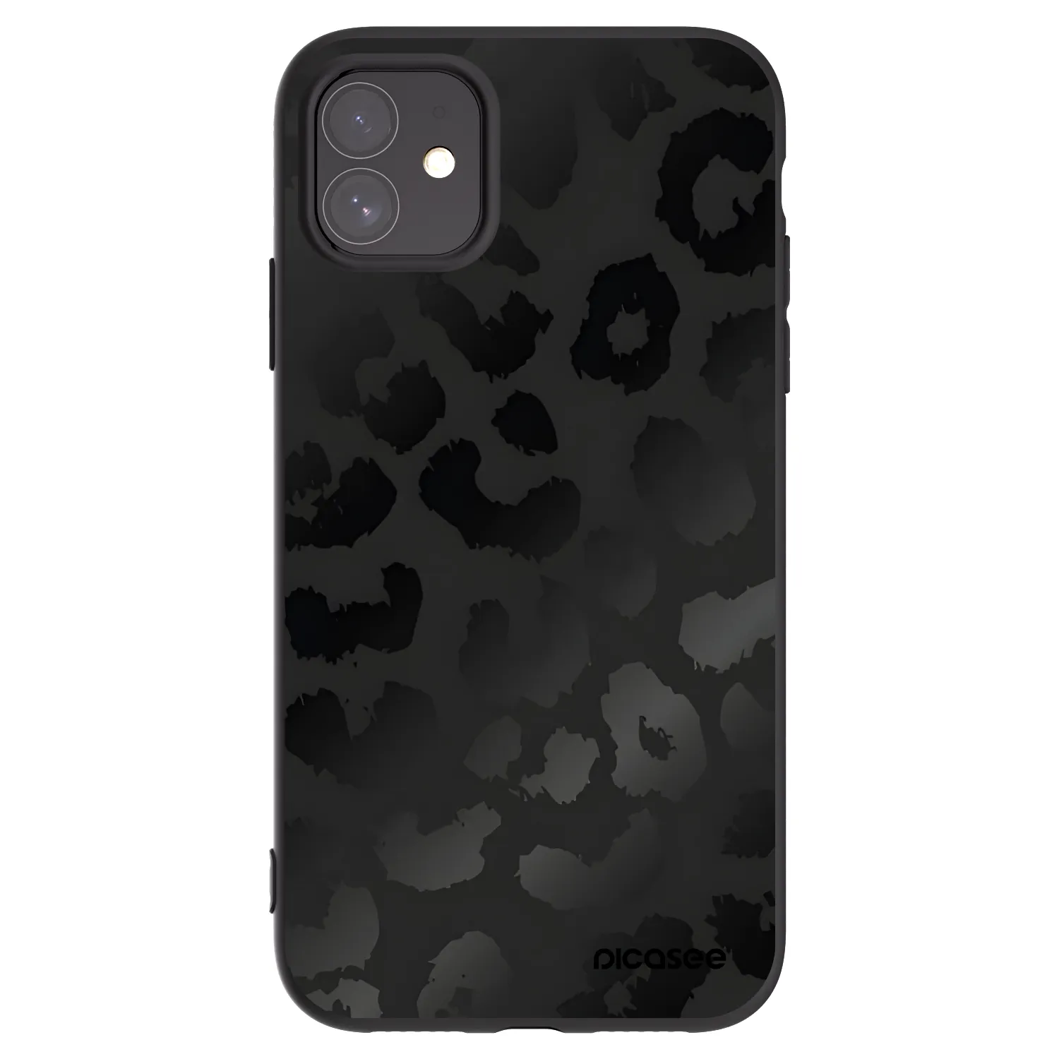 Picasee fekete szilikon tok az alábbi mobiltelefonokra Apple iPhone 11 - Midnight Leopard